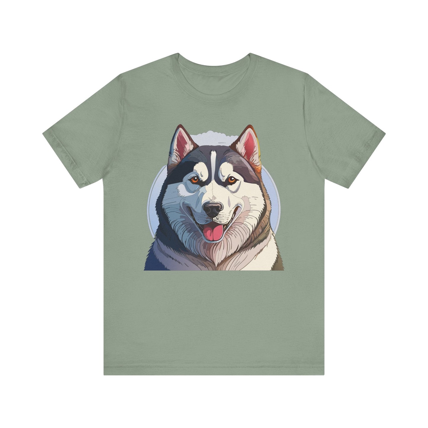 Unisex Animal Shirt Art Design Tee With Wild Animals Graphic Print Short Sleeve Style
