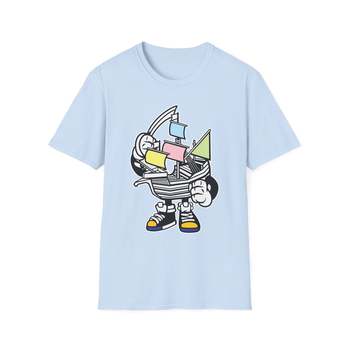 Cartoon T Shirt Animation Tee Funny Unisex Gildan Softstyle 64000 Short Sleeve Cotton