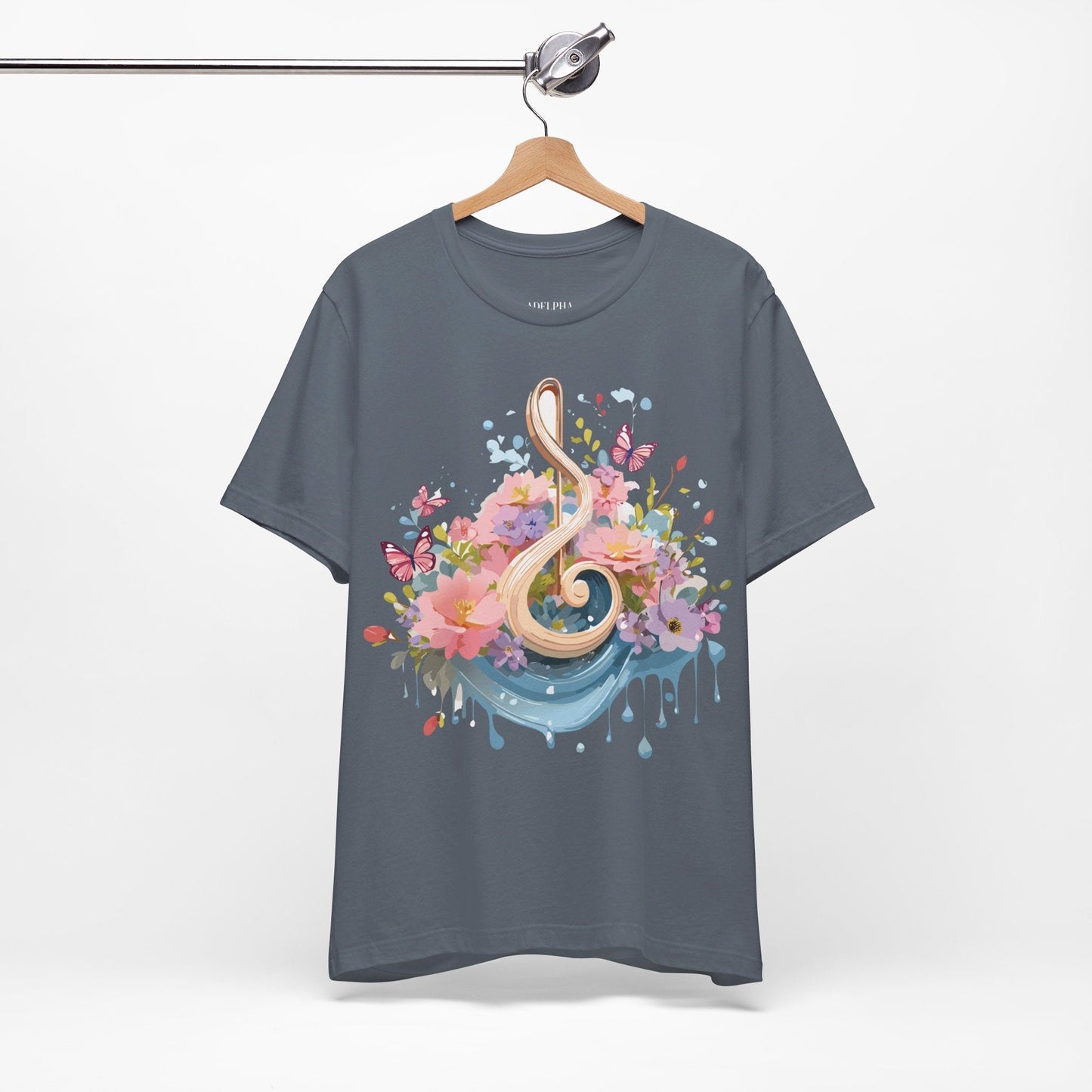 Music T Shirt Unisex Graphic Tee By Adelpha With Vintage Inspired Artwork And Premium Comfort