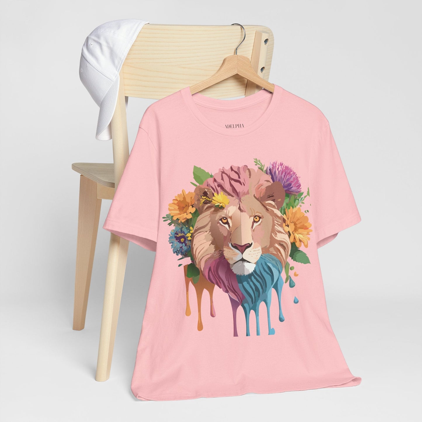 Lion Graphic Tee Unisex Jersey Short Sleeve Art Design Premium Vintage Inspired By Adelpha