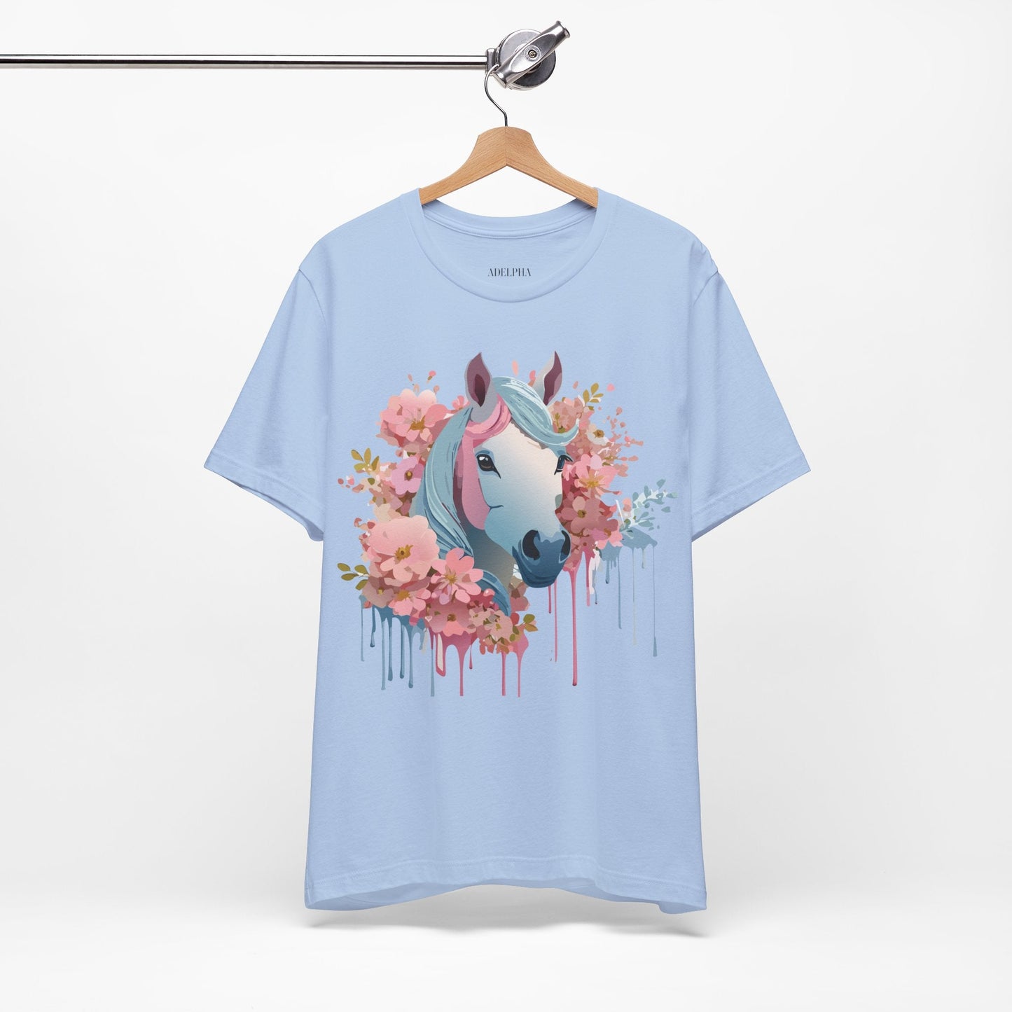 Horse Graphic Unisex 100 Cotton Vintage Animal Art T-Shirt 15