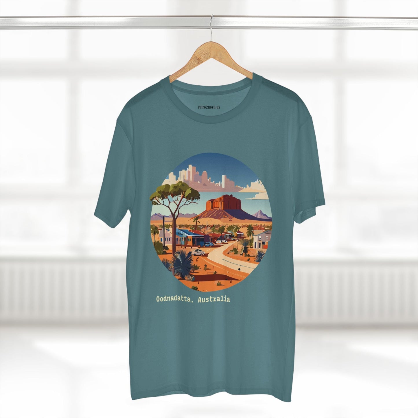 Travel Shirt Australia Original Art Design Unisex Premium Cotton Staple Tee By Retro2Nova