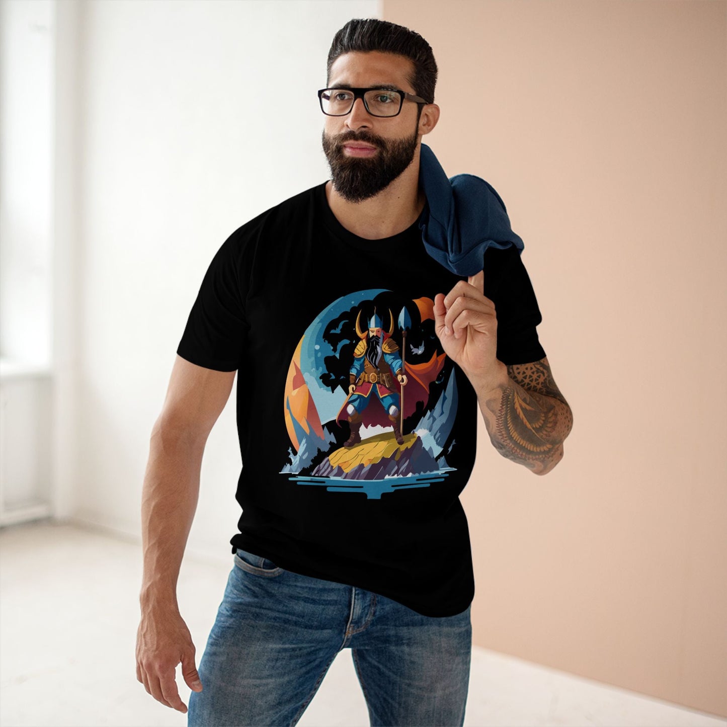 Viking Graphic Unisex 100 Cotton Staple Tee 8