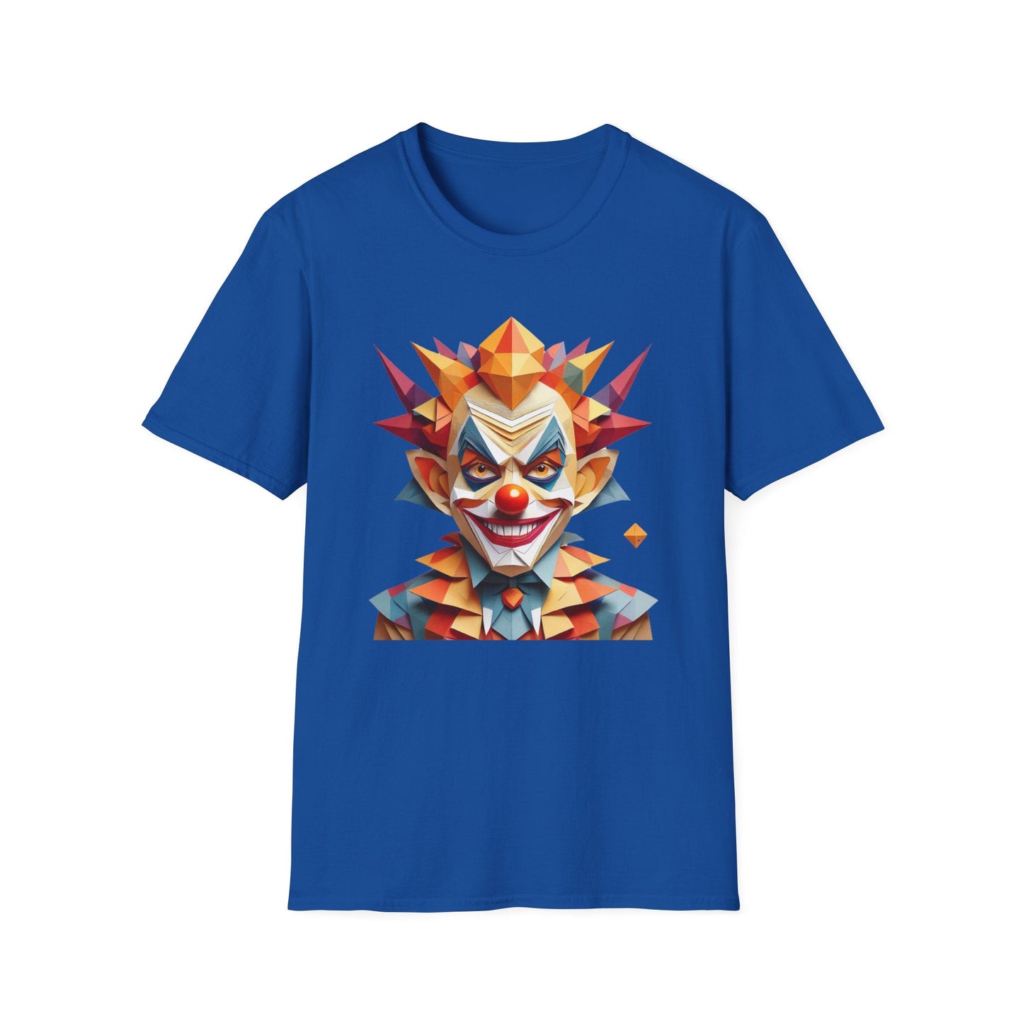 Unisex Clown Shirt With Funny Man Scary Man Circus Theme Tee Gildan Softstyle 64000