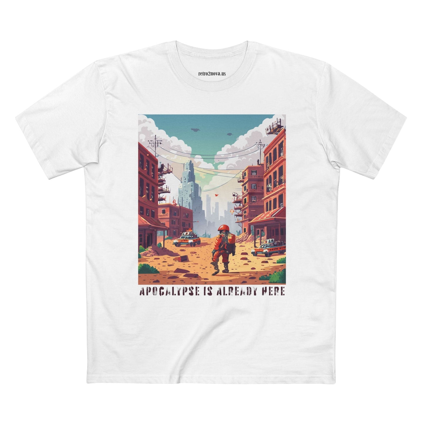 Cataclysm Doomsday Shirt Unisex Premium Cotton Tee With Original Art Design Retro2Nova