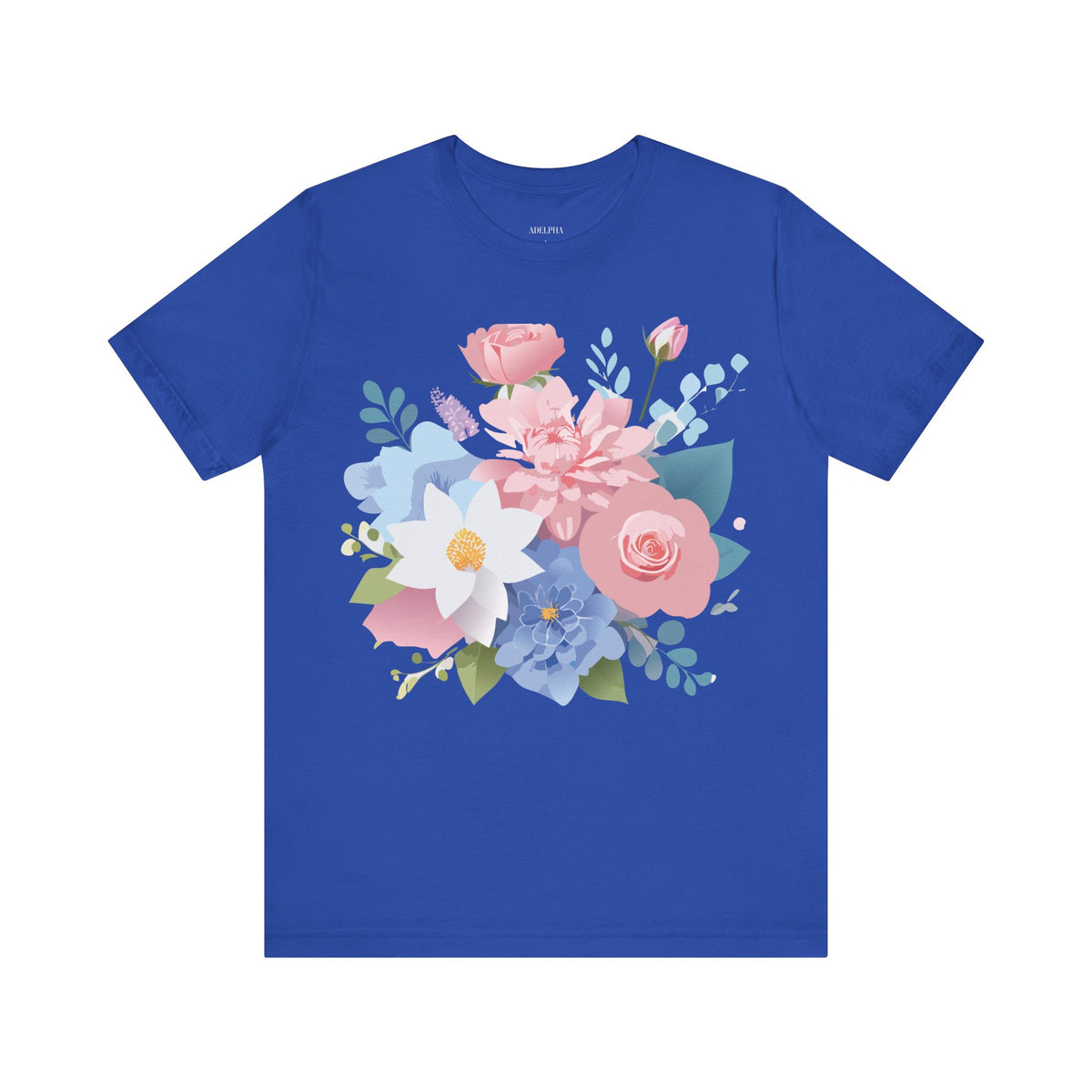 Floral Graphic Tee Shirt - Bella+Canvas Unisex 100 Cotton 25