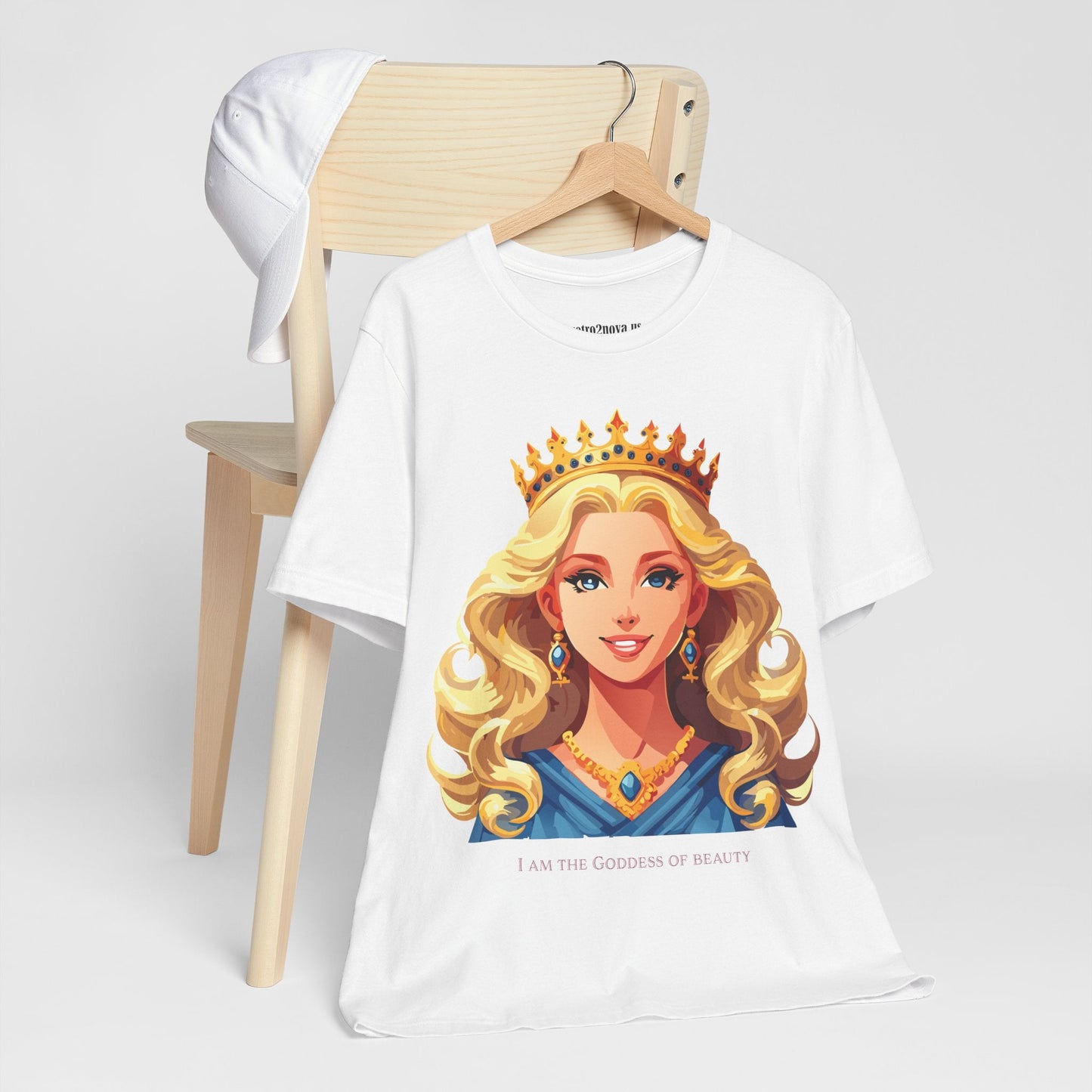 Goddess Shirt Graphic Tee Unisex Cotton Short Sleeve With Original Retro2Nova Art