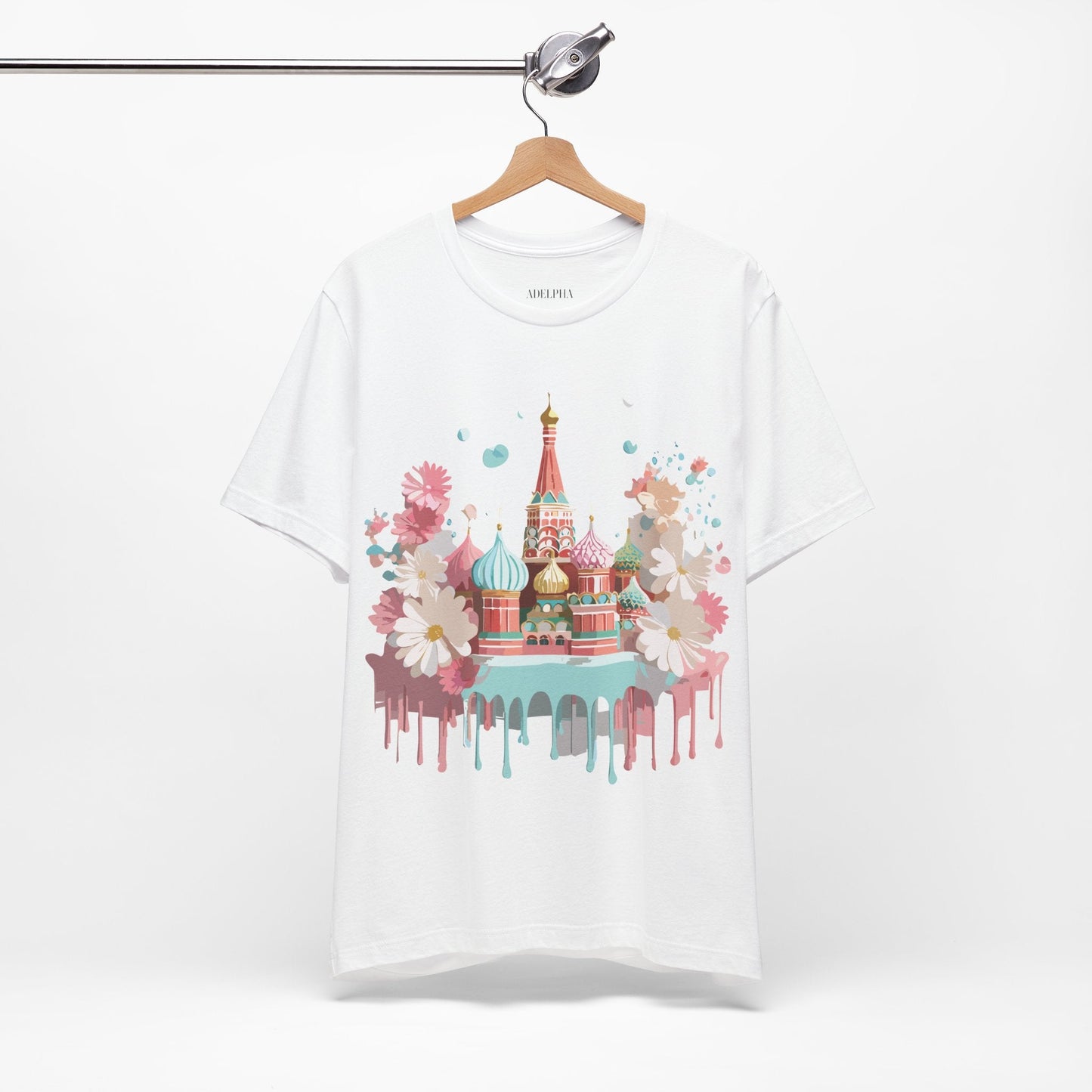 Unisex Graphic Tee With Vintage Moscow Artwork By Adelpha Premium Short Sleeve Shirt