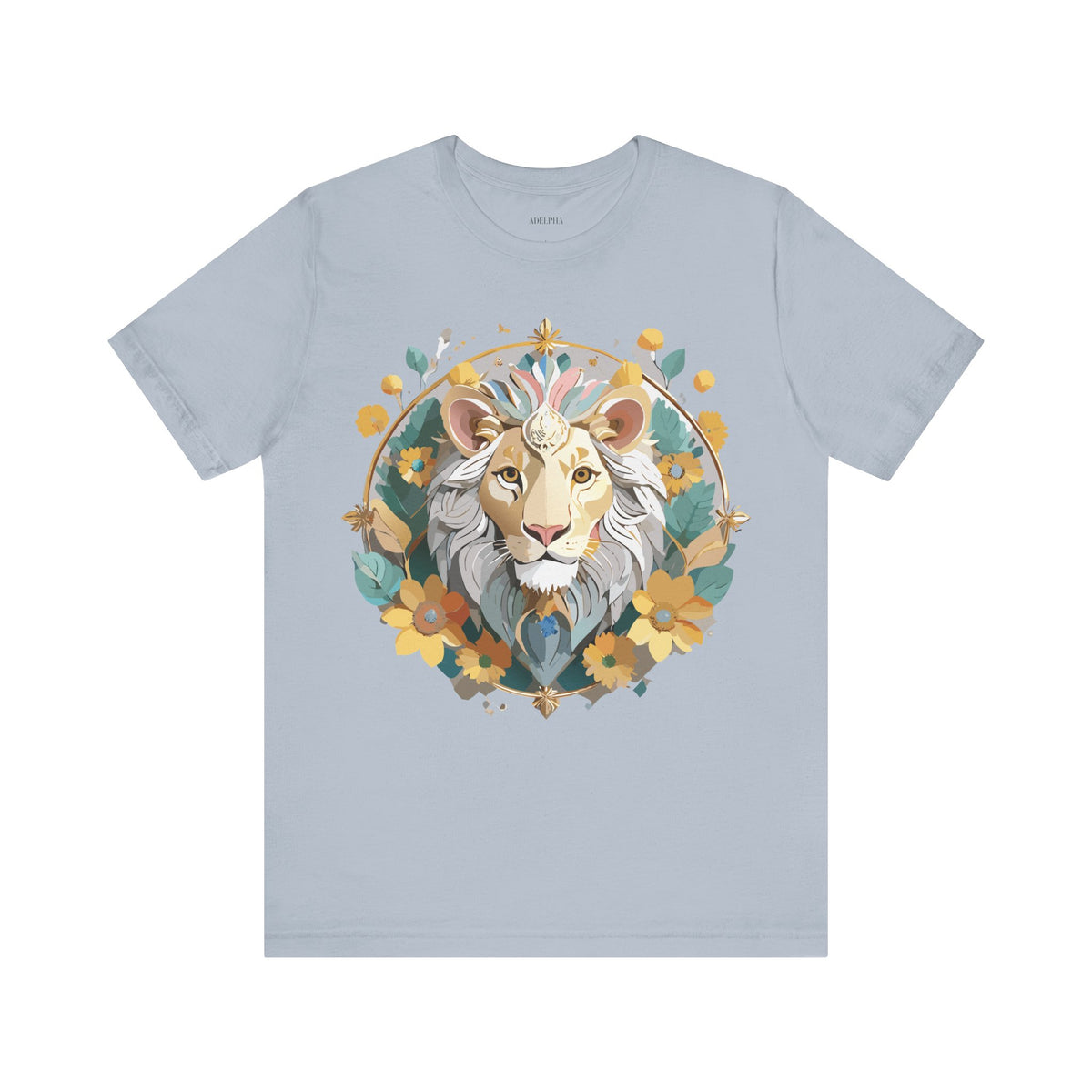 Medallion Graphic Unisex Cotton Bella+Canvas Tee with Art Design d57