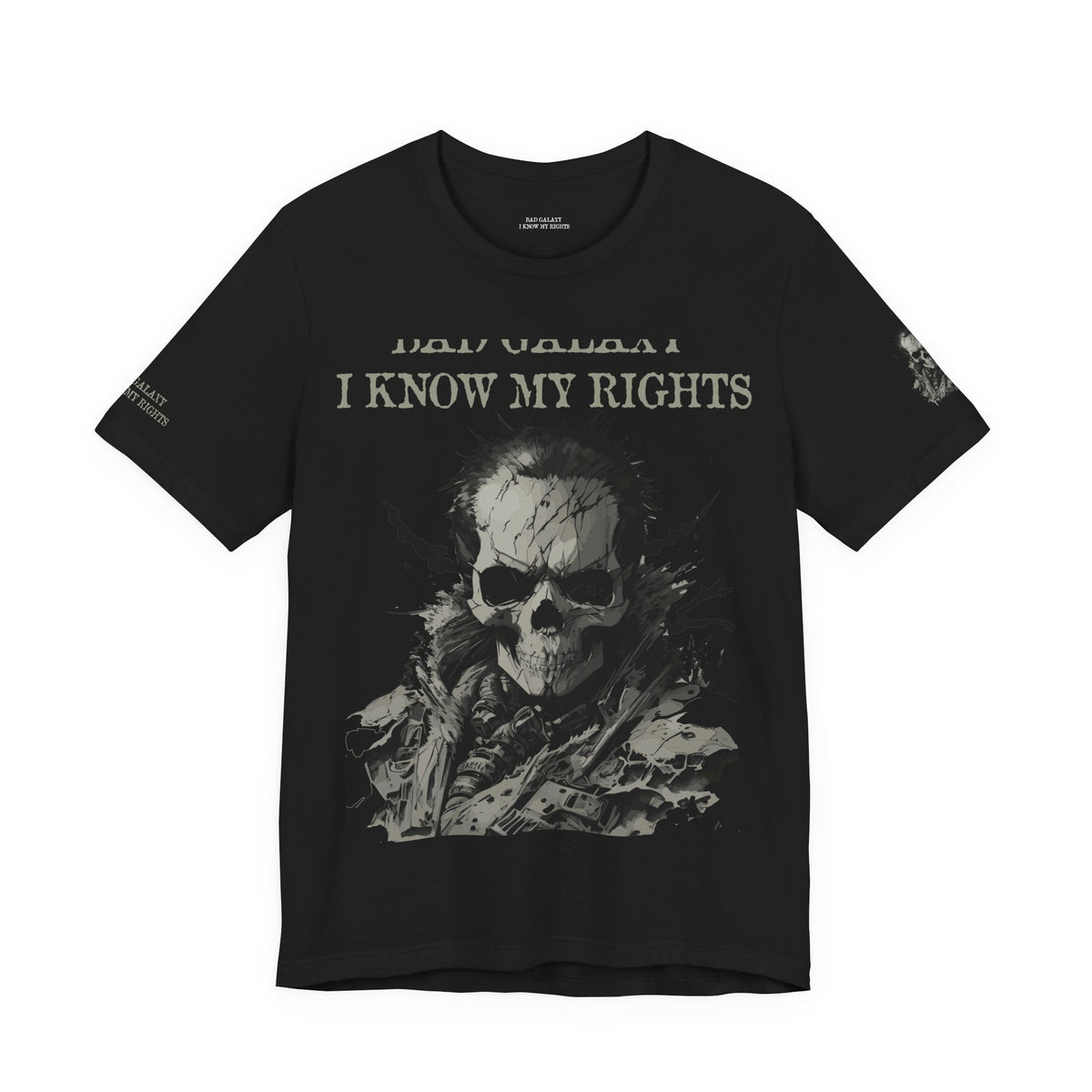 Skull Rock Graphic Unisex Cotton Bella+Canvas Tee with Art Design b47