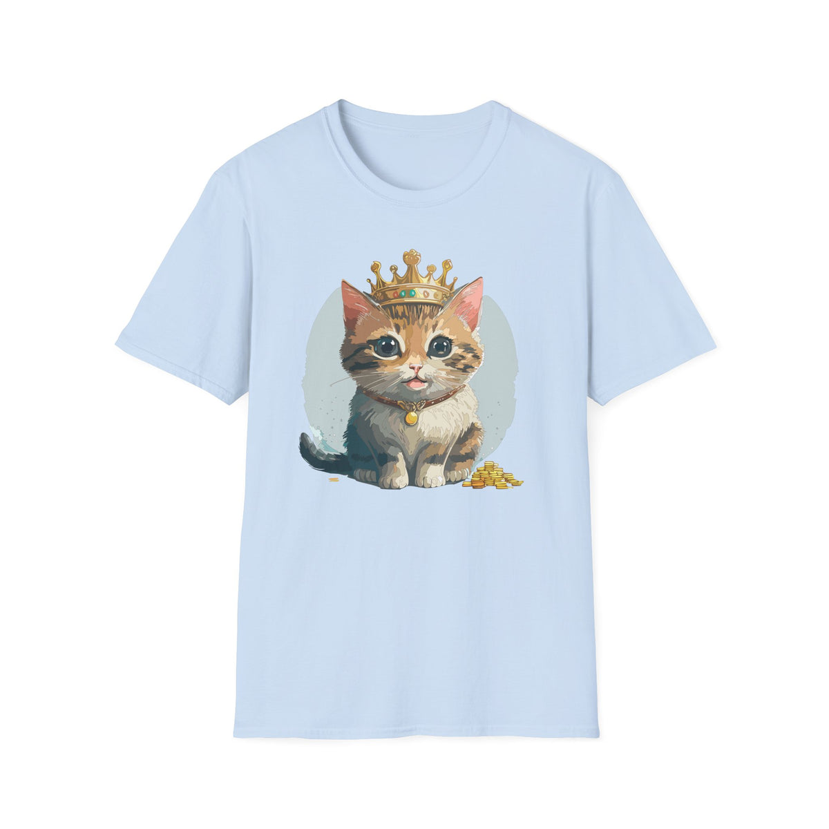 Queen Cat crown kitten shirt | Cat Illustration T-Shirt