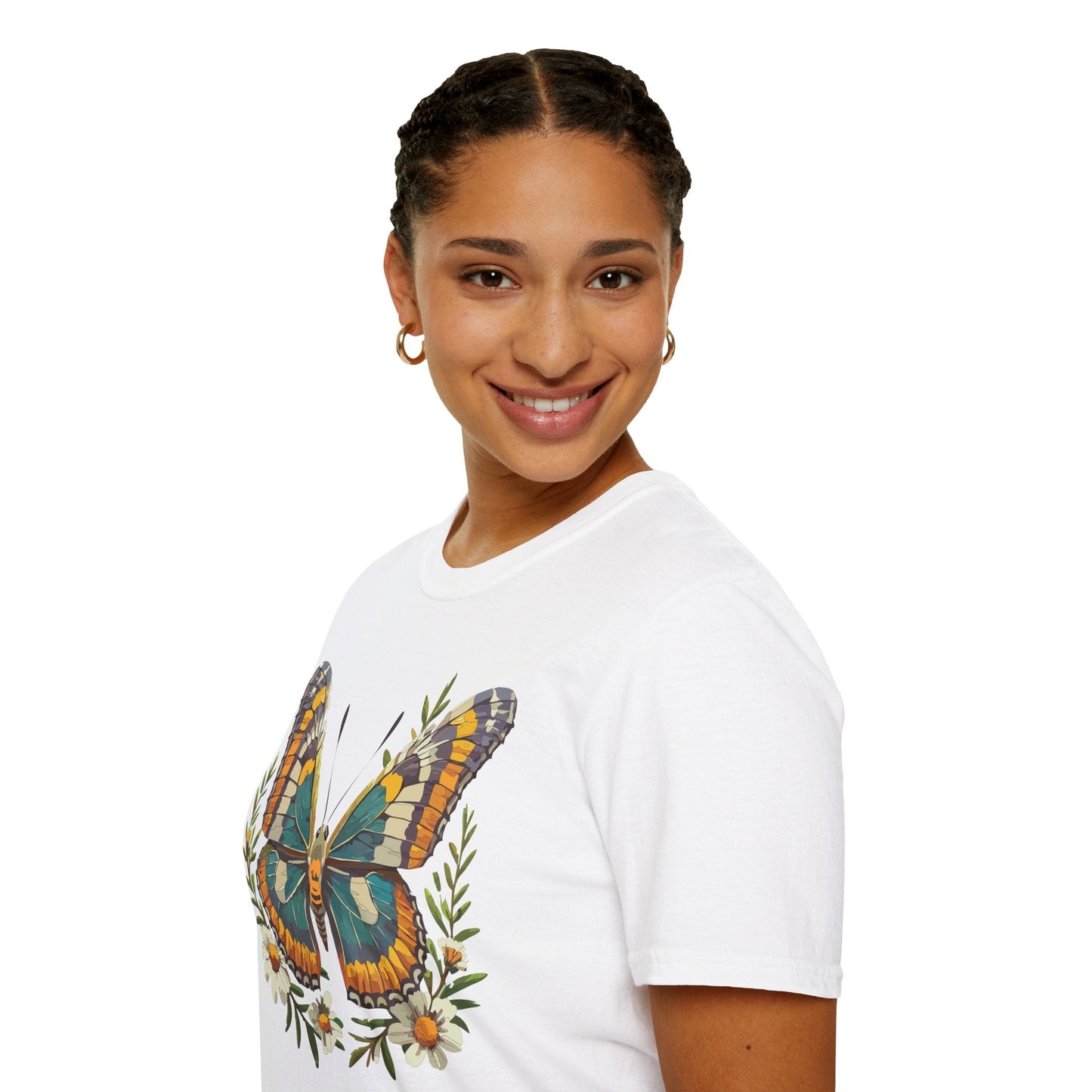 Monarch Butterfly Shirt Unisex T Shirt Softstyle 100 Percent Ring Spun Cotton Comfort