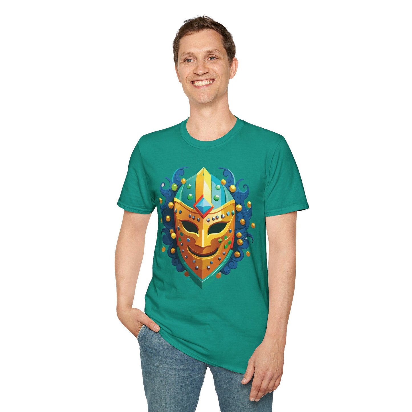 Unisex Mask Tee Shirt Gildan Softstyle 64000 100 Percent Ring Spun Cotton Comfort