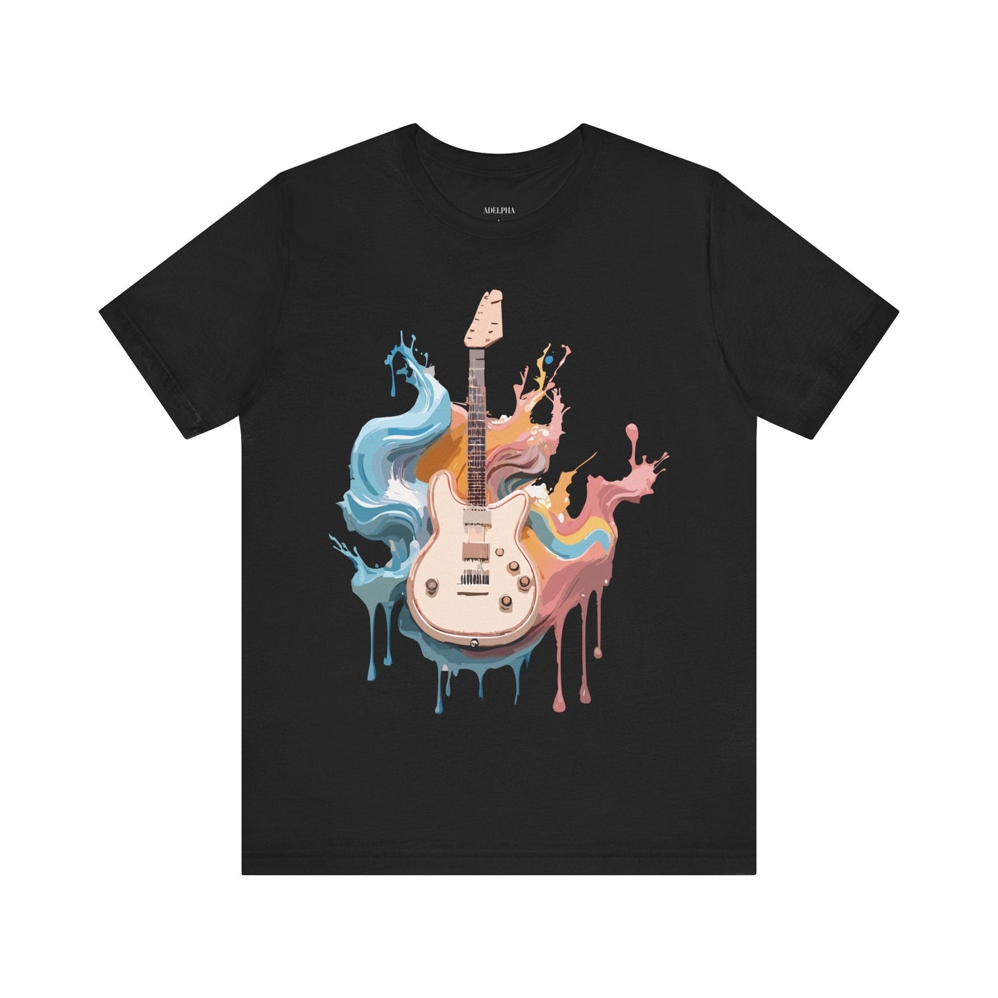 Adelpha Music Graphic T Shirt Unisex Short Sleeve Vintage Inspired Art Tee For Everyday Casual Wear
