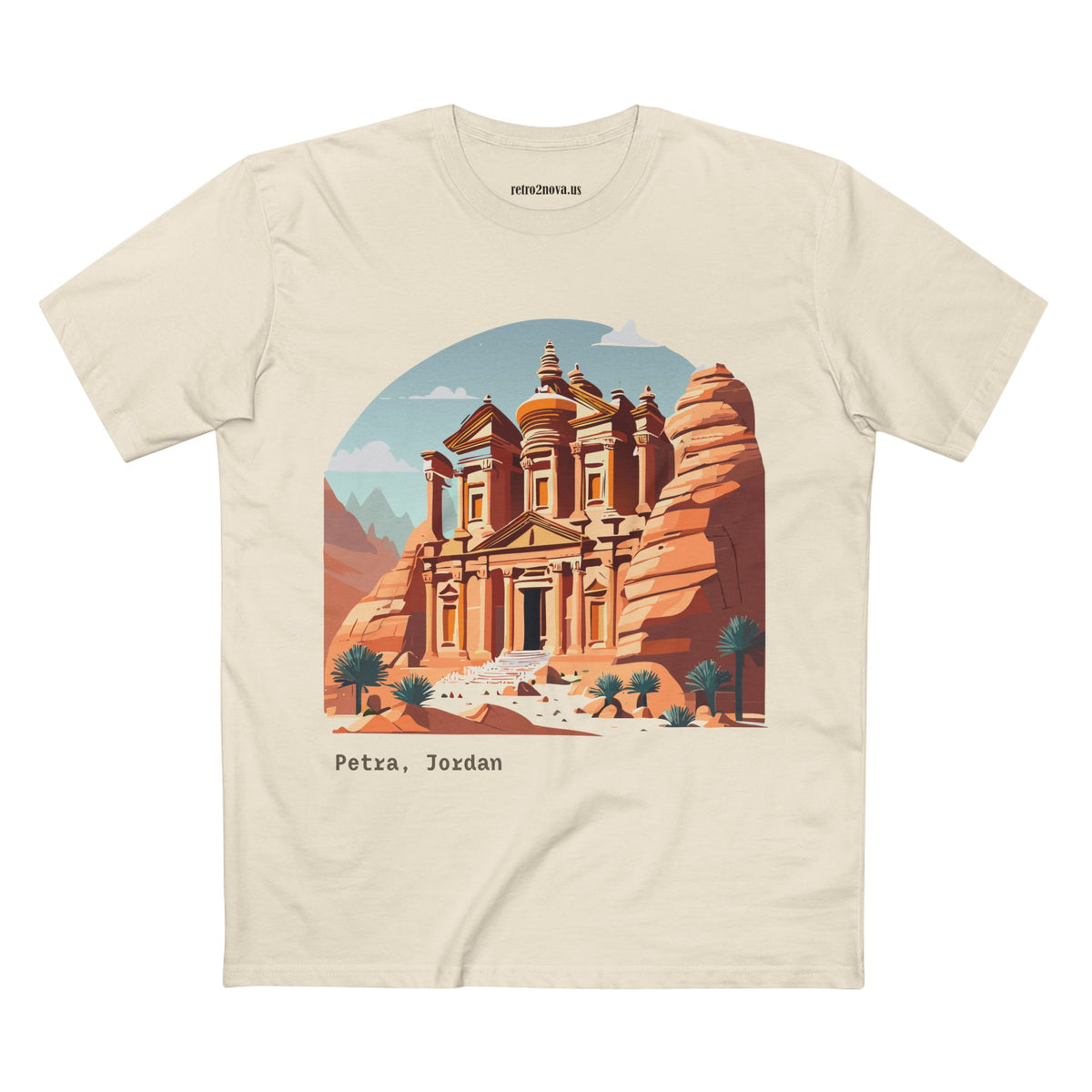 Petra Jordan Illustration Tee | Petra travel shirt, ancient rock city design