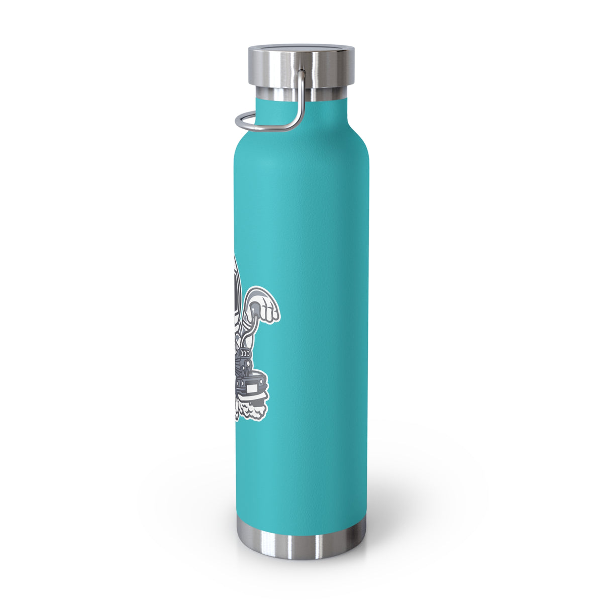 22oz Copper Insulated Water Bottle with Cartoon Design - CV55