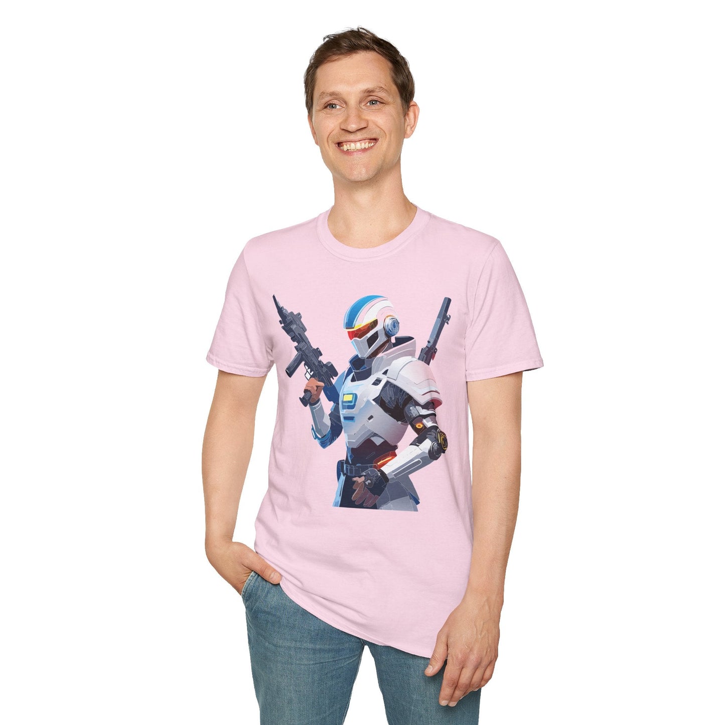 Robocop T Shirt Unisex Gildan Softstyle 64000 100 Percent Ring Spun Cotton Tee Premium