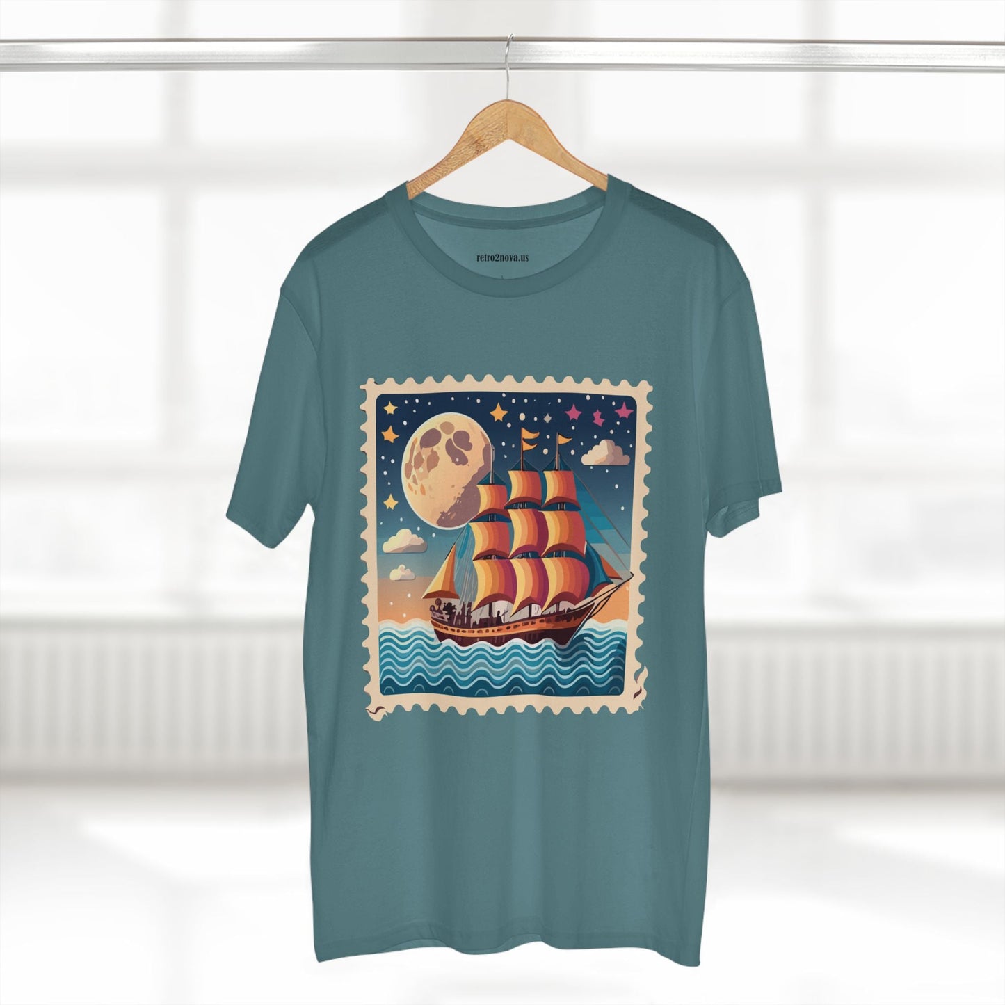 Stamp Shirt Postage Stamp Shirt PS 42 Unisex Premium Cotton Tee With Original Art Design Retro2Nova