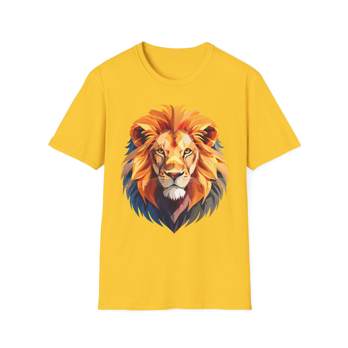 Colorful Geometric Lion T-Shirt | Lion Head Tee