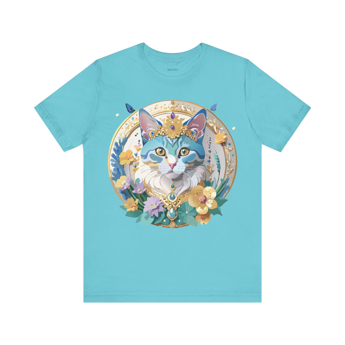 Medallion Graphic Unisex Cotton Bella+Canvas Tee with Art Design d44