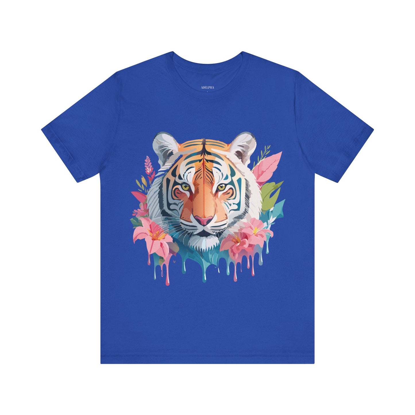 Tiger Graphic Unisex 100 Cotton Vintage Art with Animal Tee 13