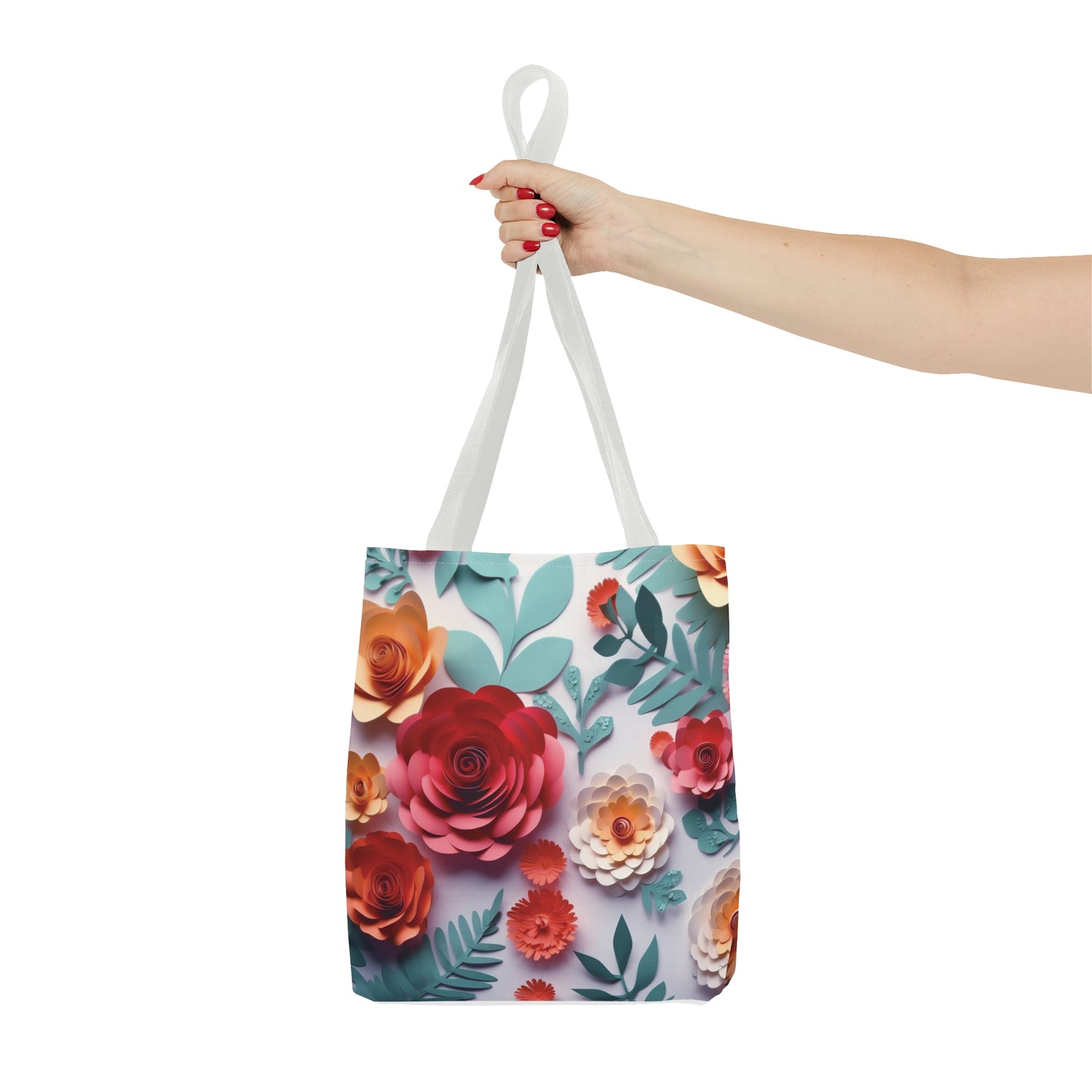 Canvas Bag with Floral Prints