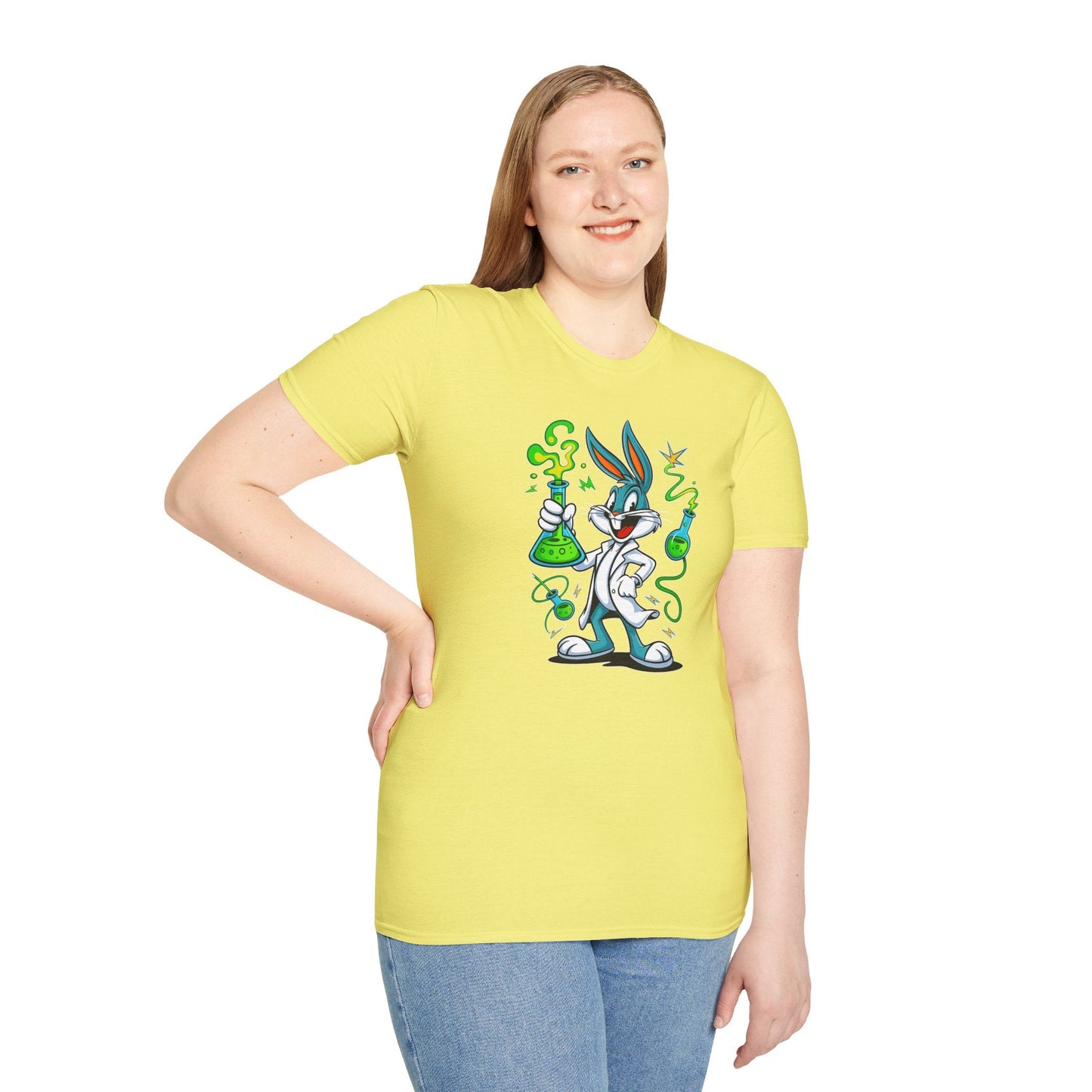 Bugs Bunny T Shirt Cartoon Design Unisex Softstyle 64000 Tee Graphic Shirt Art Design