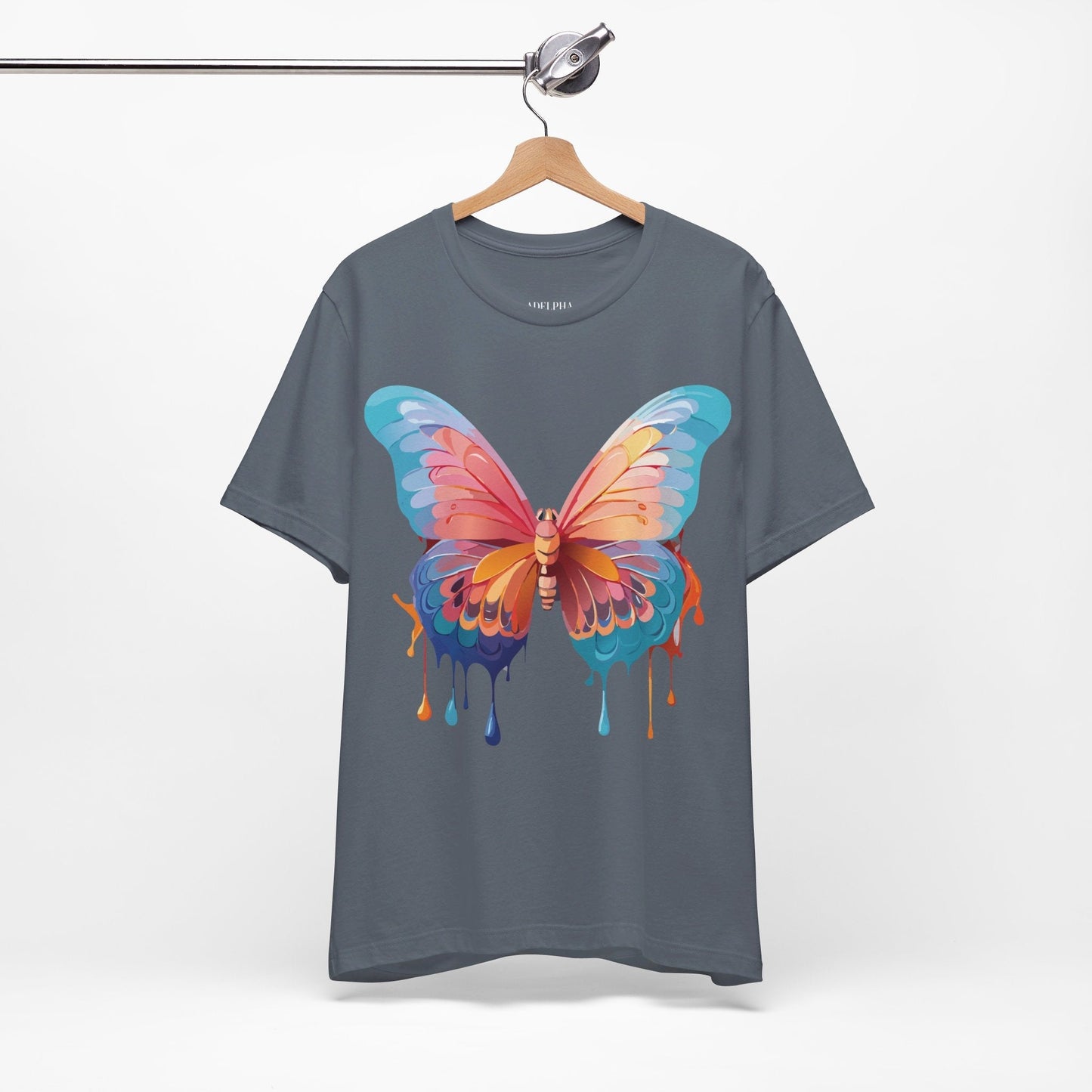 Butterfly Graphic Tee Adelpha Unisex Short Sleeve Design Tee