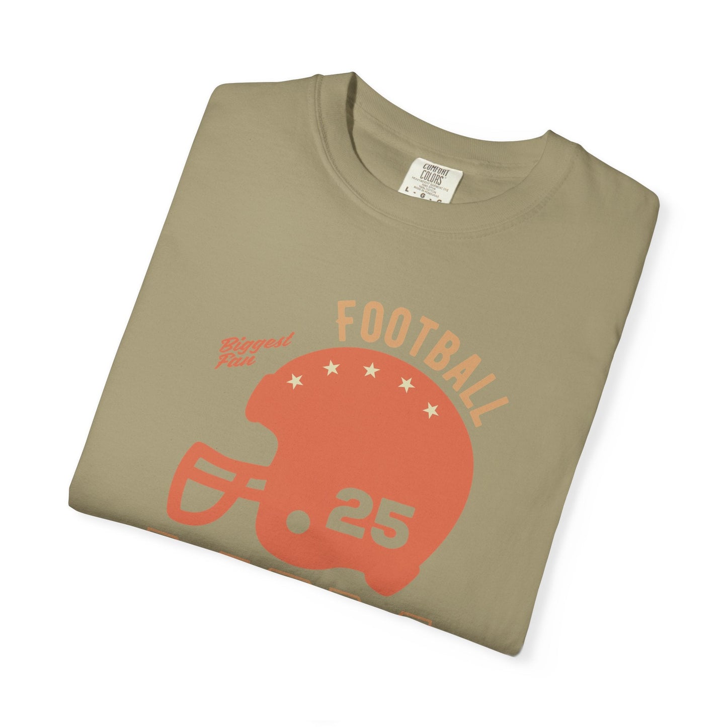 Football Mom T-shirt Mother's Day Mama Tee Unisex Comfort Colors Garment-Dyed Cotton h43