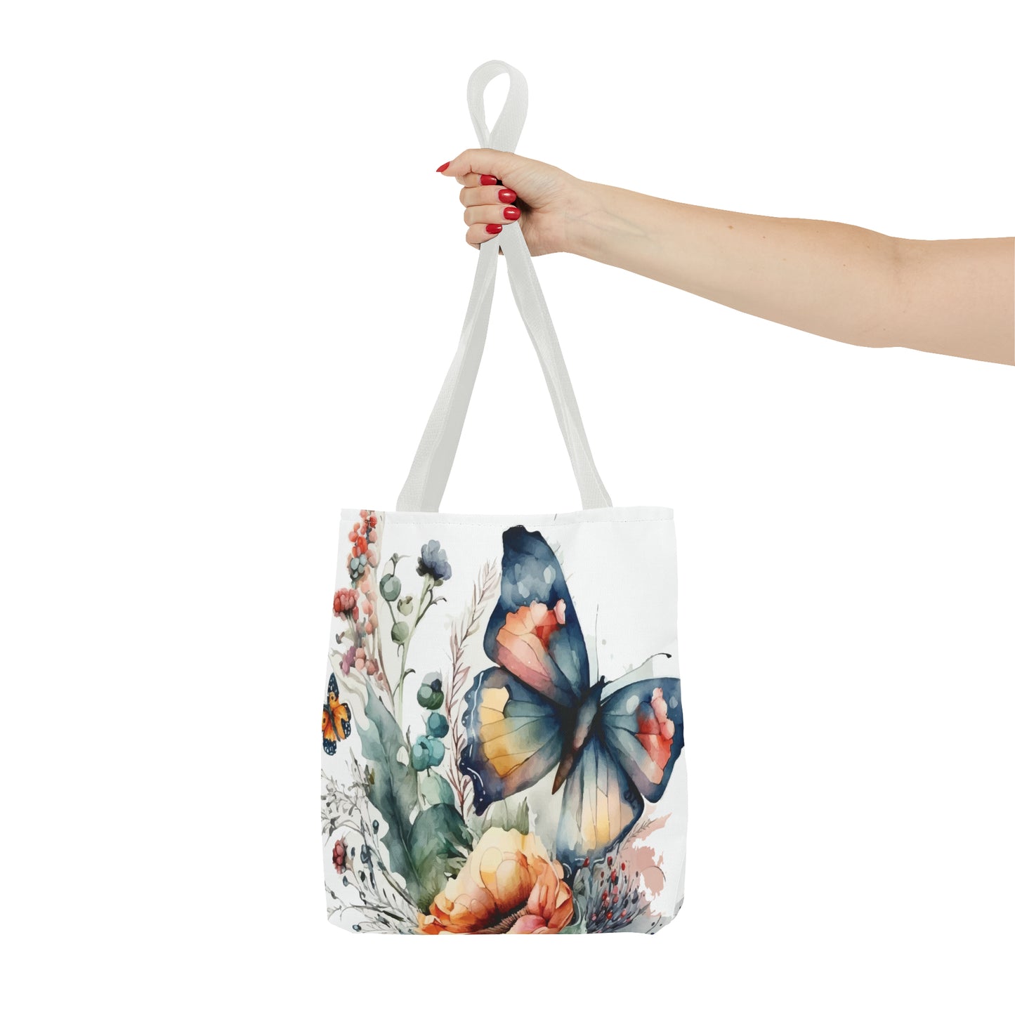 Canvas Bag with Butterfly Prints