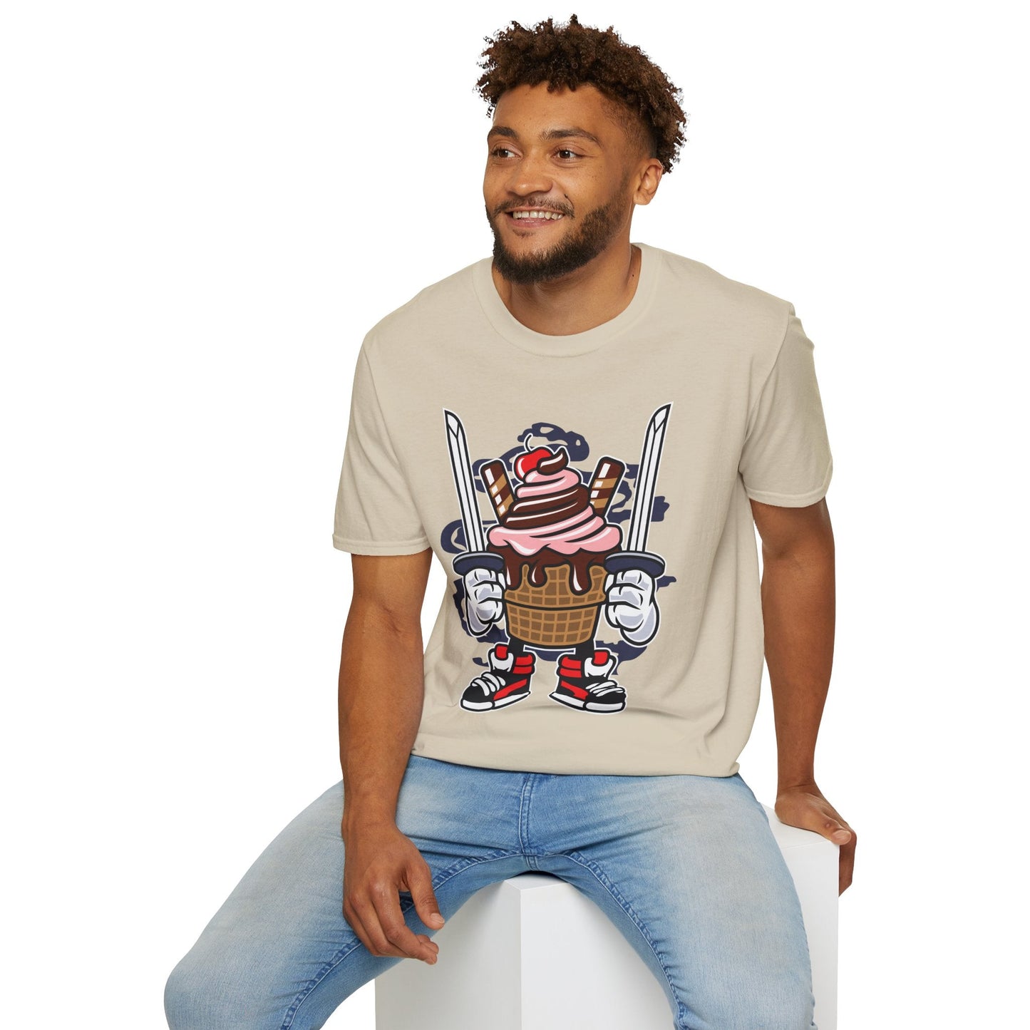Cartoon T Shirt Unisex Animation Tee Funny Tee Gildan Softstyle 64000 Ring Spun Cotton 99