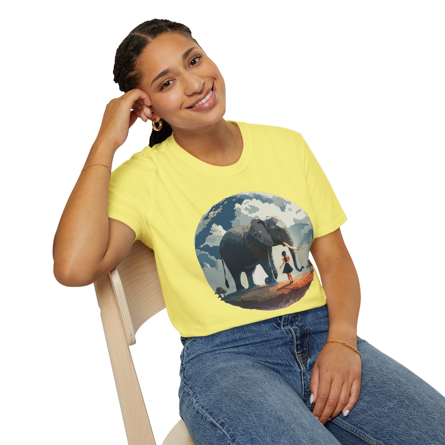 Womens Graphic T Shirt Art Design Tee Softstyle Gildan 64000 100 Percent Ring Spun Cotton