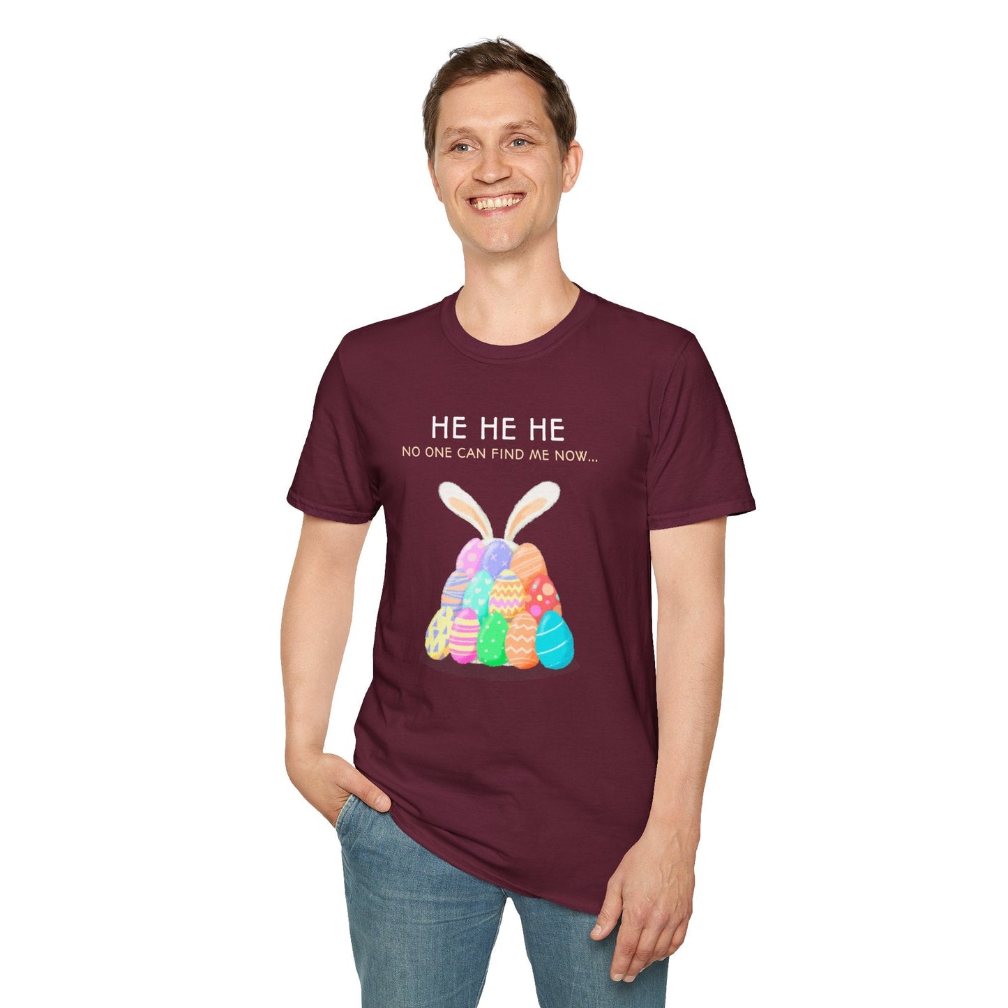 Easter Egg T Shirt Unisex Softstyle 100 Percent Ring Spun Cotton Easter Design Tee