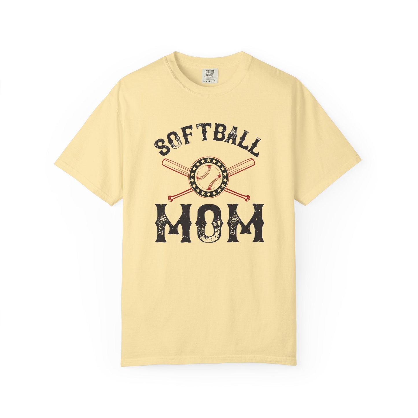 Softball Mom T-shirt Mother Day Mama Tee Unisex Comfort Colors Garment-Dyed Cotton h92