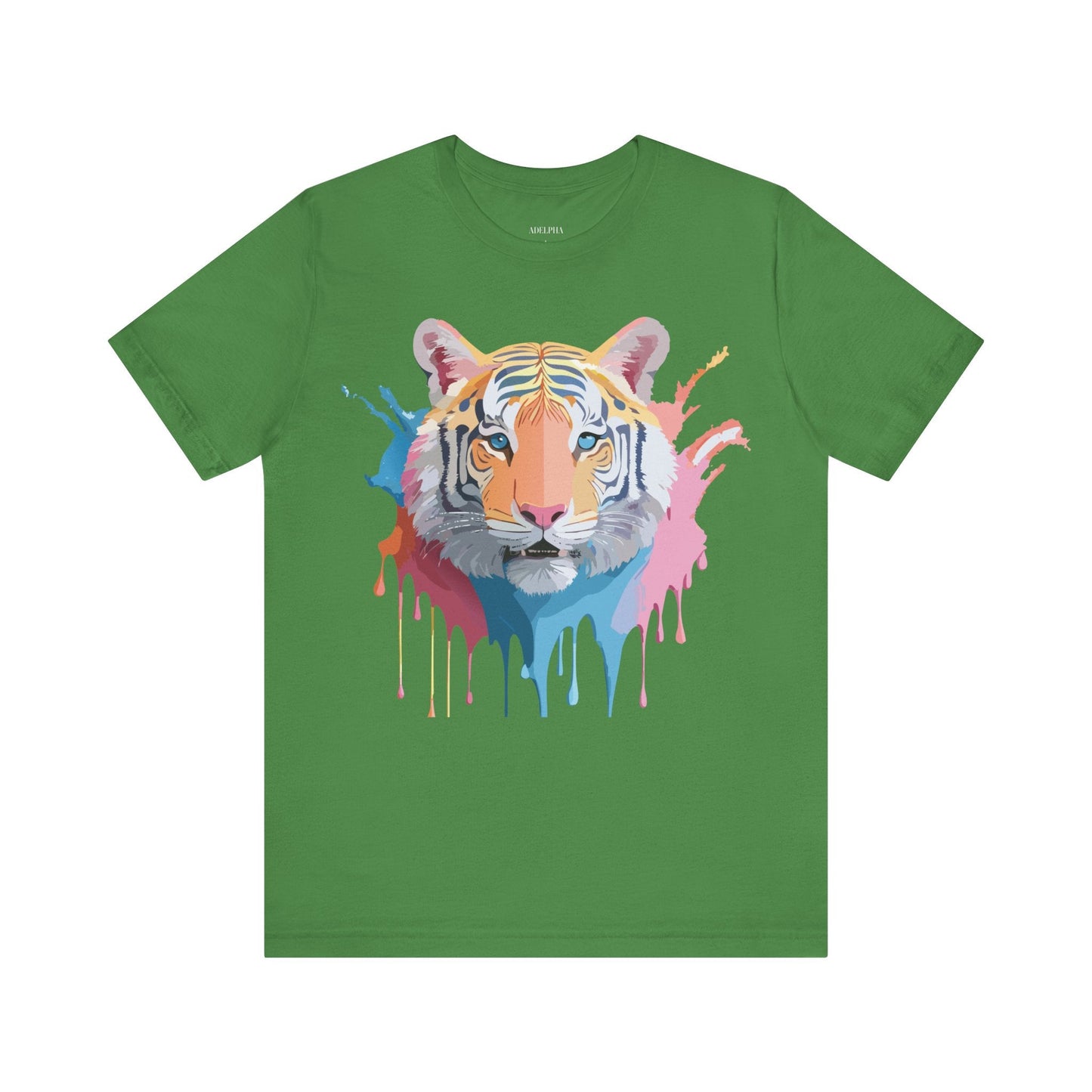 Tiger Graphic Tee By Adelpha Unisex Short Sleeve Vintage Inspired Art Shirt Premium Quality