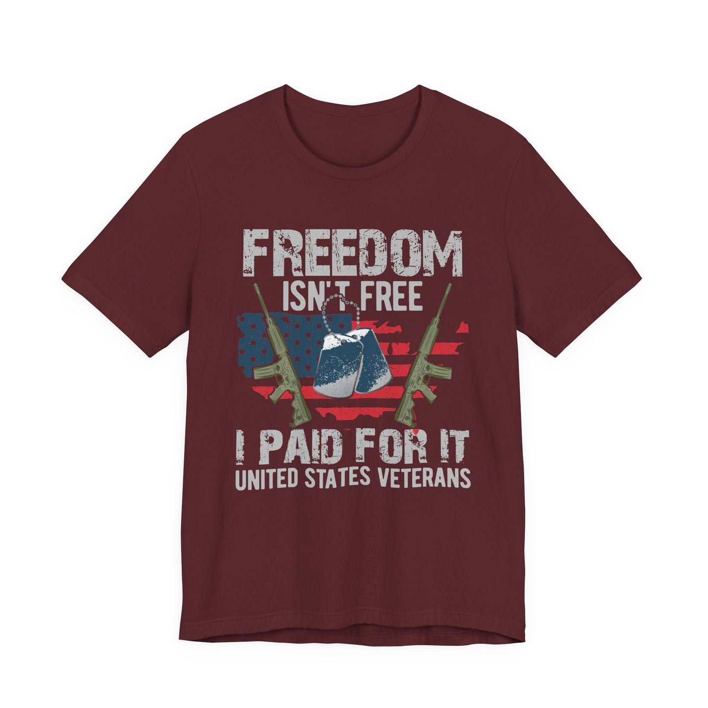 Army Veteran Patriotic Graphic Design Unisex Cotton T-Shirt v20