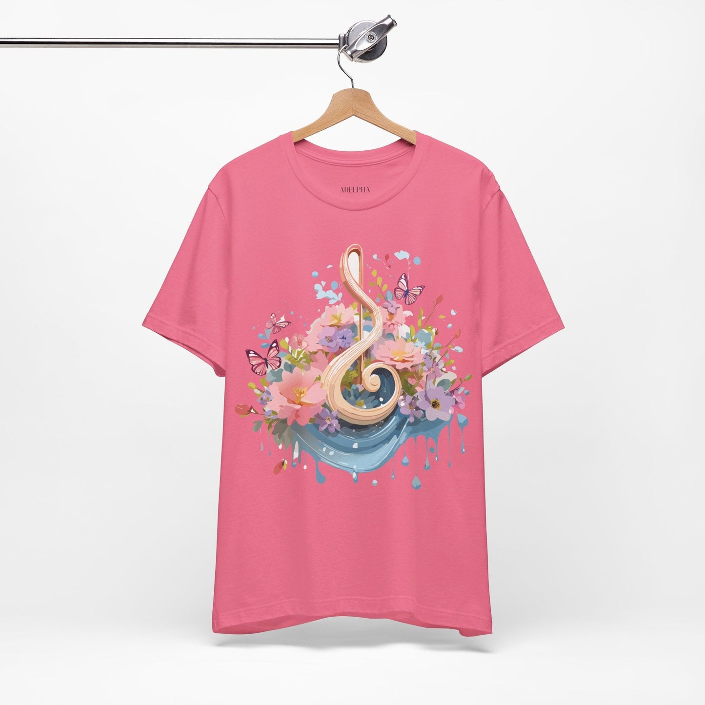 Music Graphic T Shirt Unisex Short Sleeve Adelpha Vintage Inspired Artwork Tee Premium Edition