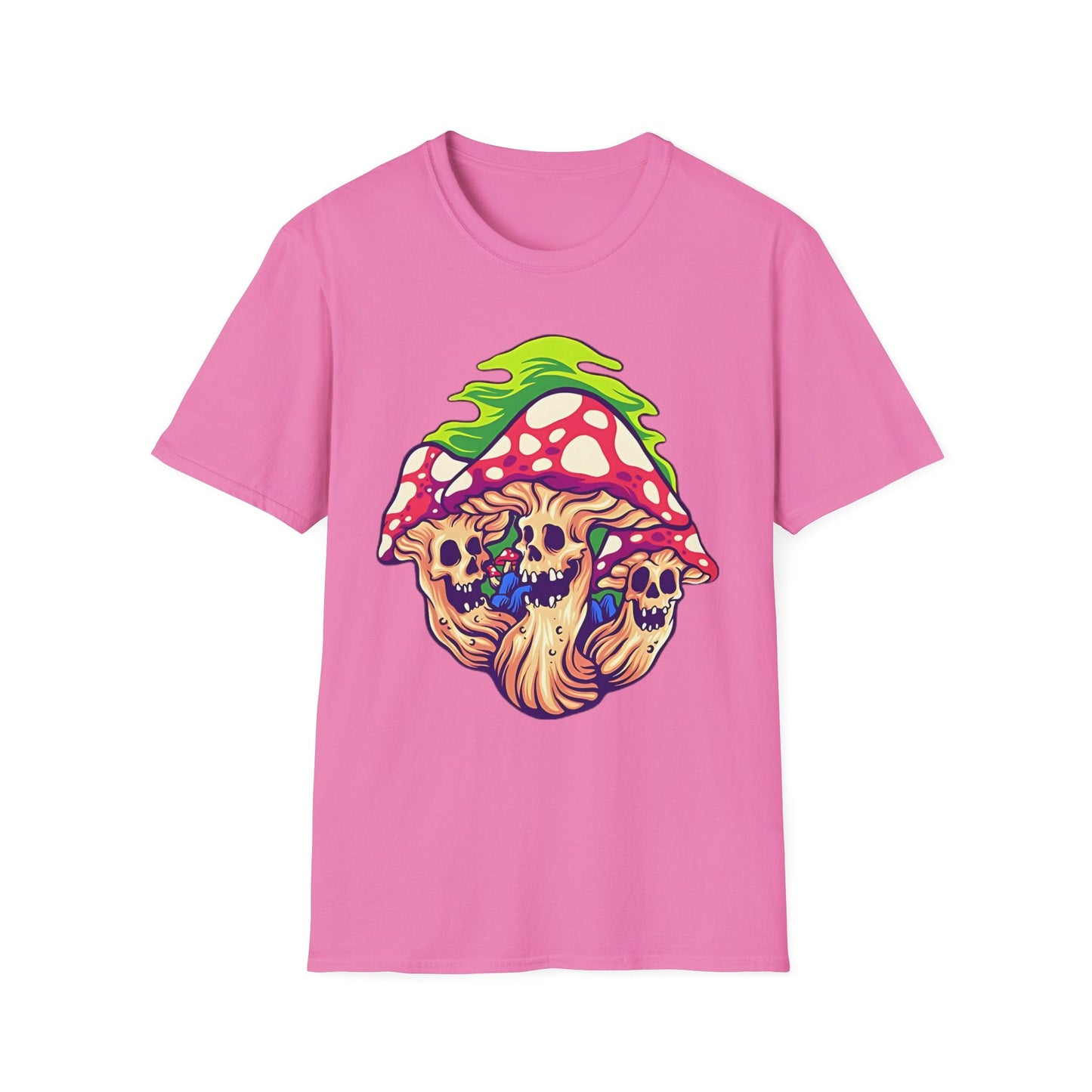 Mashroom Tee Shirt Unisex Softstyle Gildan 64000 Cotton With Funny Mashroom Design