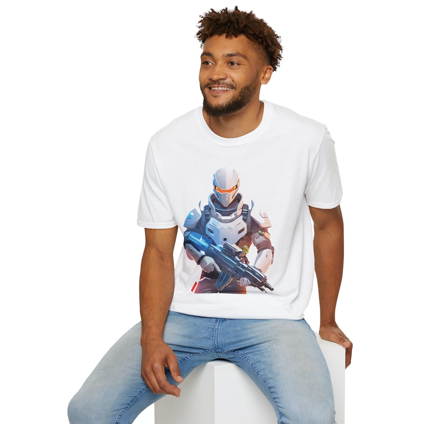 Robocop T Shirt Unisex Softstyle Ring Spun Cotton Tee With Robocop Art Design Premium Comfort