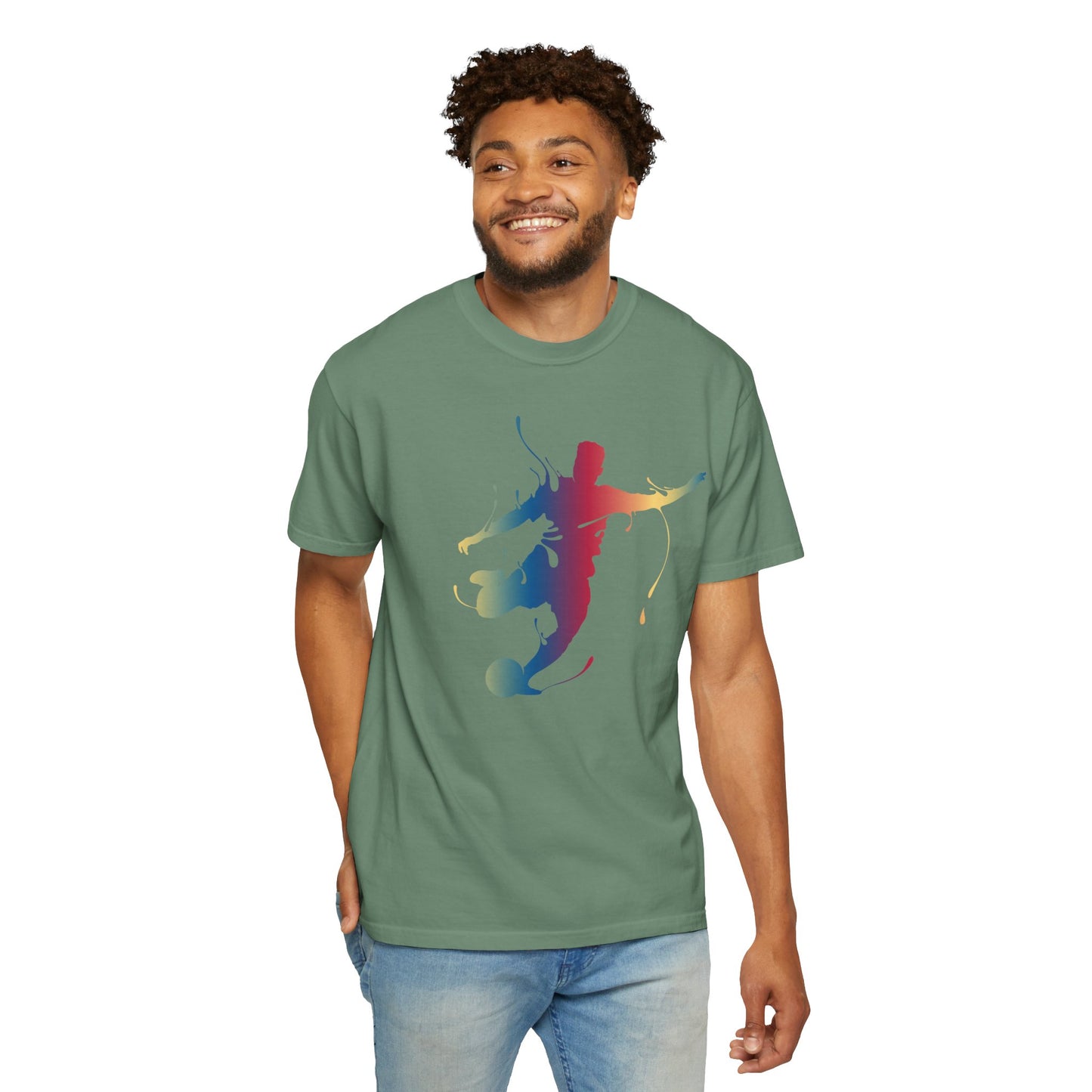 Unisex T-shirt with sports art design