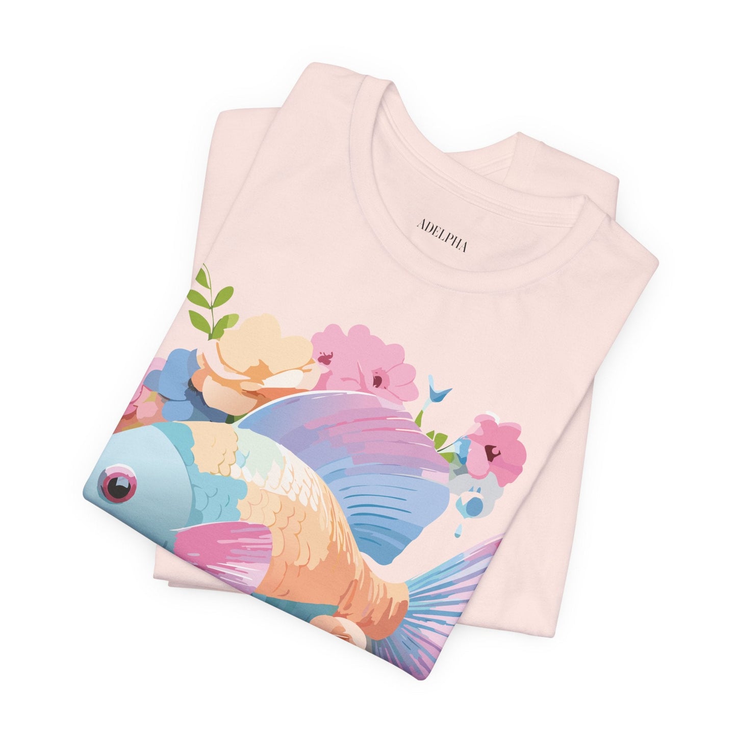 Fish Graphic Unisex 100 Cotton Vintage Artwork Tee 1
