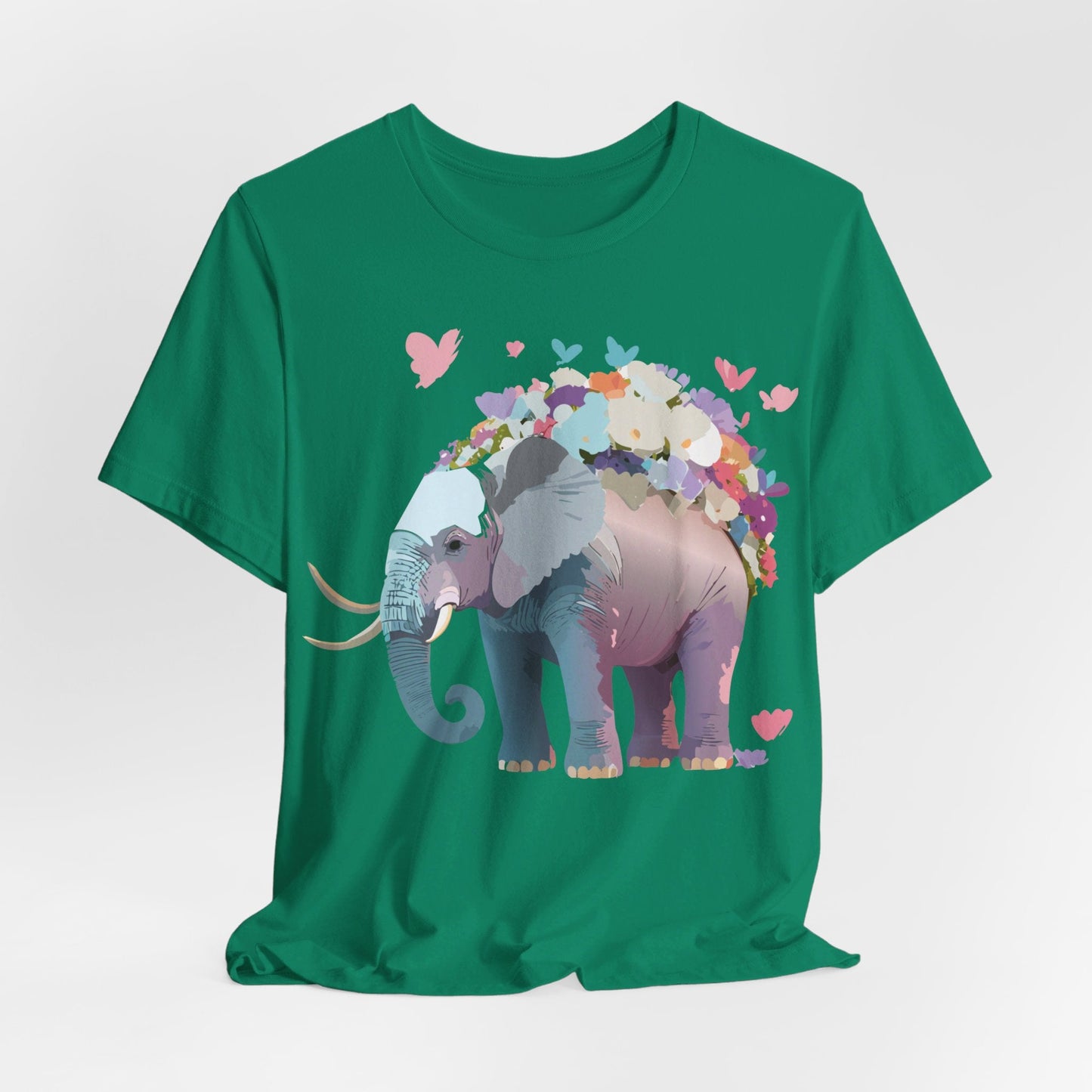 Elephant Shirt Graphic Tee Unisex Vintage Inspired Art Design By Adelpha Original Artwork