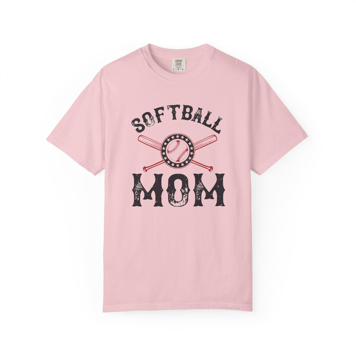 Softball Mom T-shirt Mother Day Mama Tee Unisex Comfort Colors Garment-Dyed Cotton h92