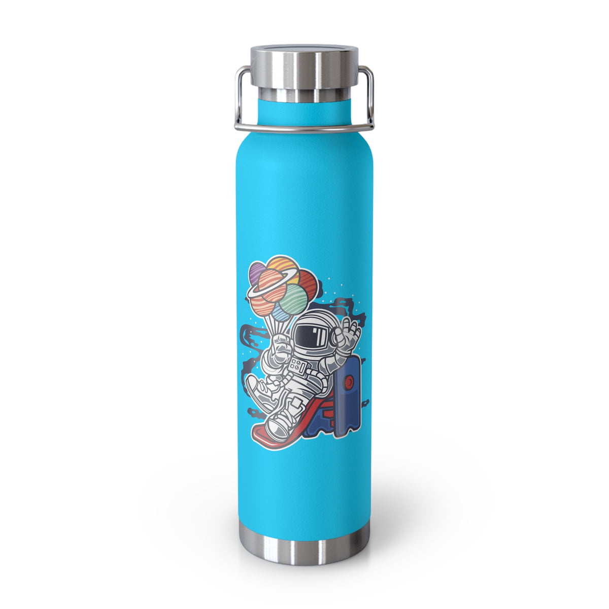 22oz Copper Insulated Water Bottle with Cartoon Design - CV56