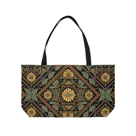Ornament Print Big Bag Unisex Spun Poly 24x13 Canvas Art Bag OR-1