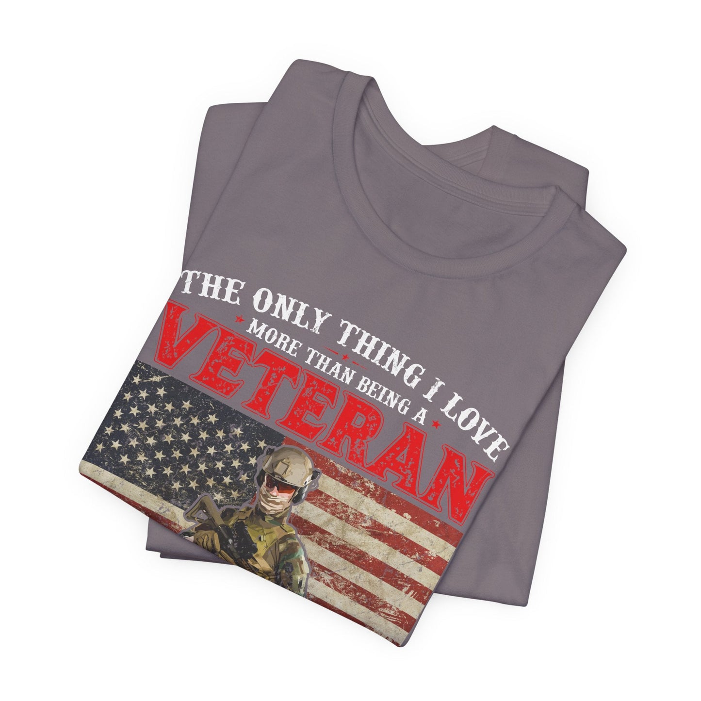 Army Veteran Patriotic Graphic Design Unisex Cotton T-Shirt v30