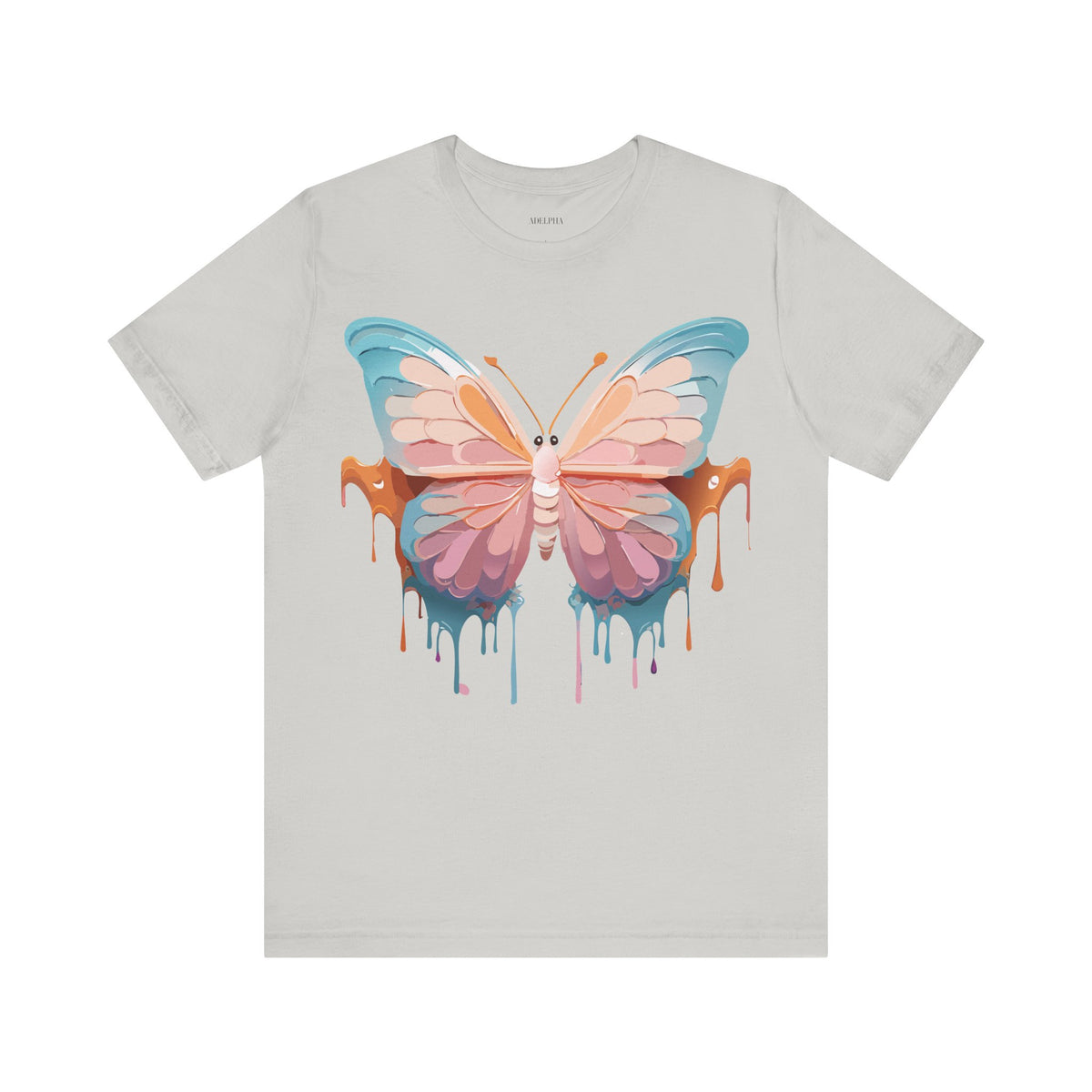 Butterfly Graphic Unisex Cotton Bella+Canvas Tee with Art Design n09