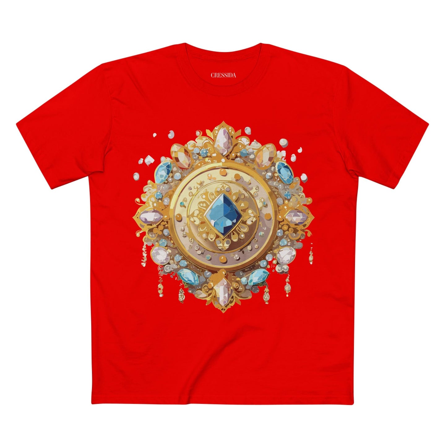 Medallion Graphic T-Shirt Unisex 100 Cotton With Gold Art Design Medal Tee 23
