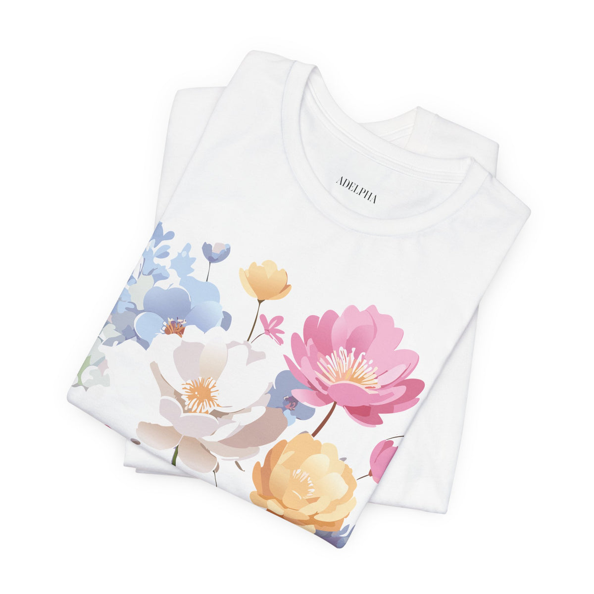 Floral Graphic Tee Shirt - Bella+Canvas Unisex 100 Cotton 46