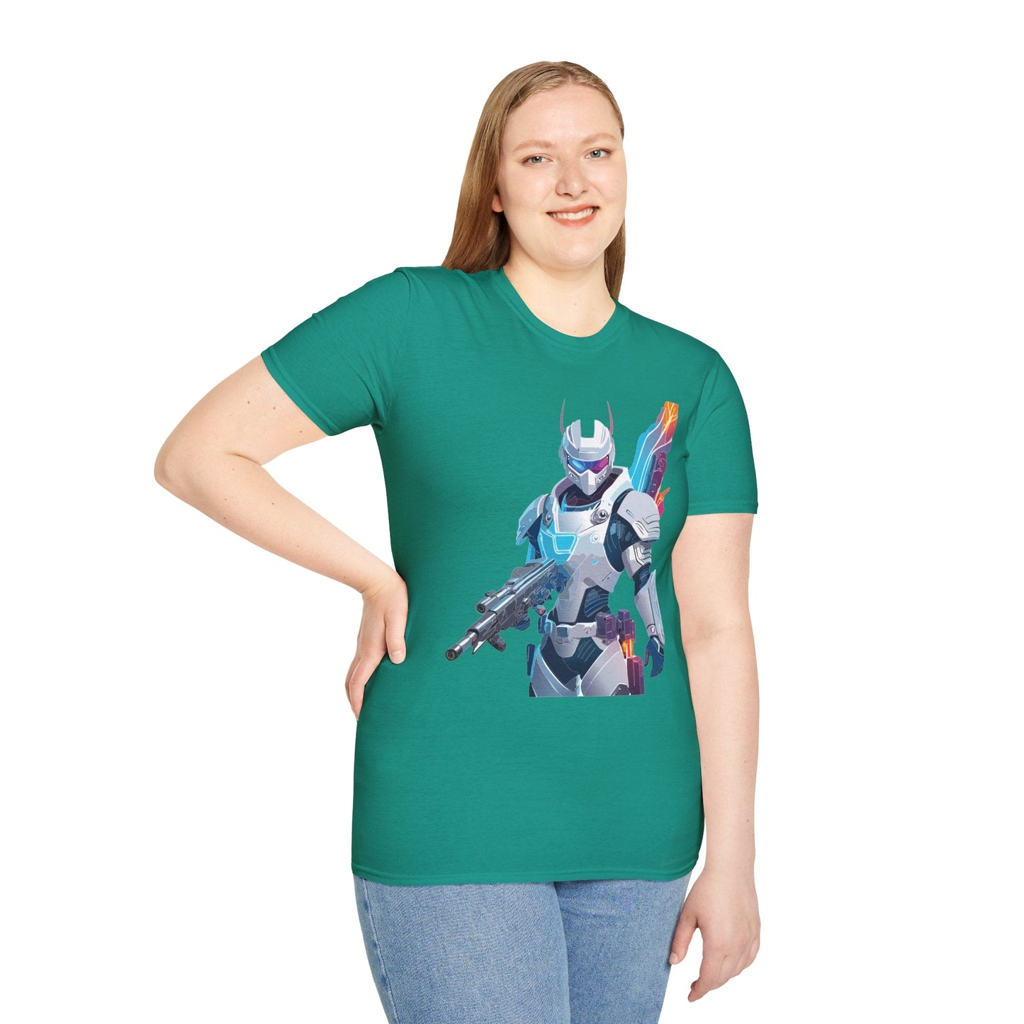 Robocop T Shirt Unisex Softstyle 64000 Graphic Tee 100 Percent Ring Spun Cotton Comfort